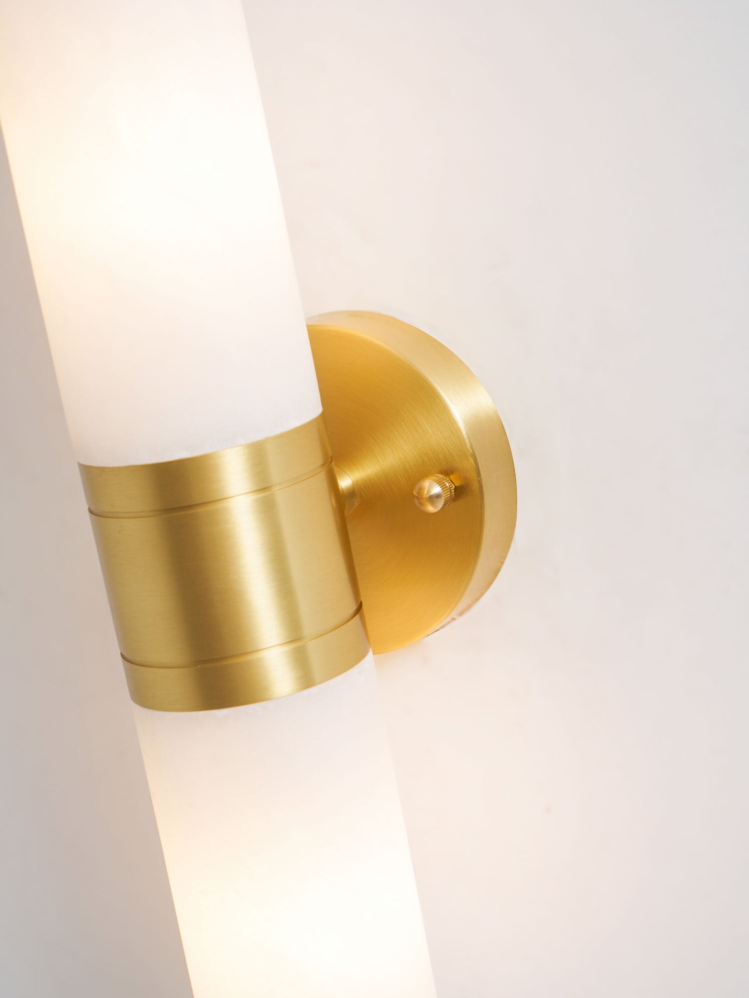 Kaia Minimalist Alabaster Wall Lamp - Lamp Copper