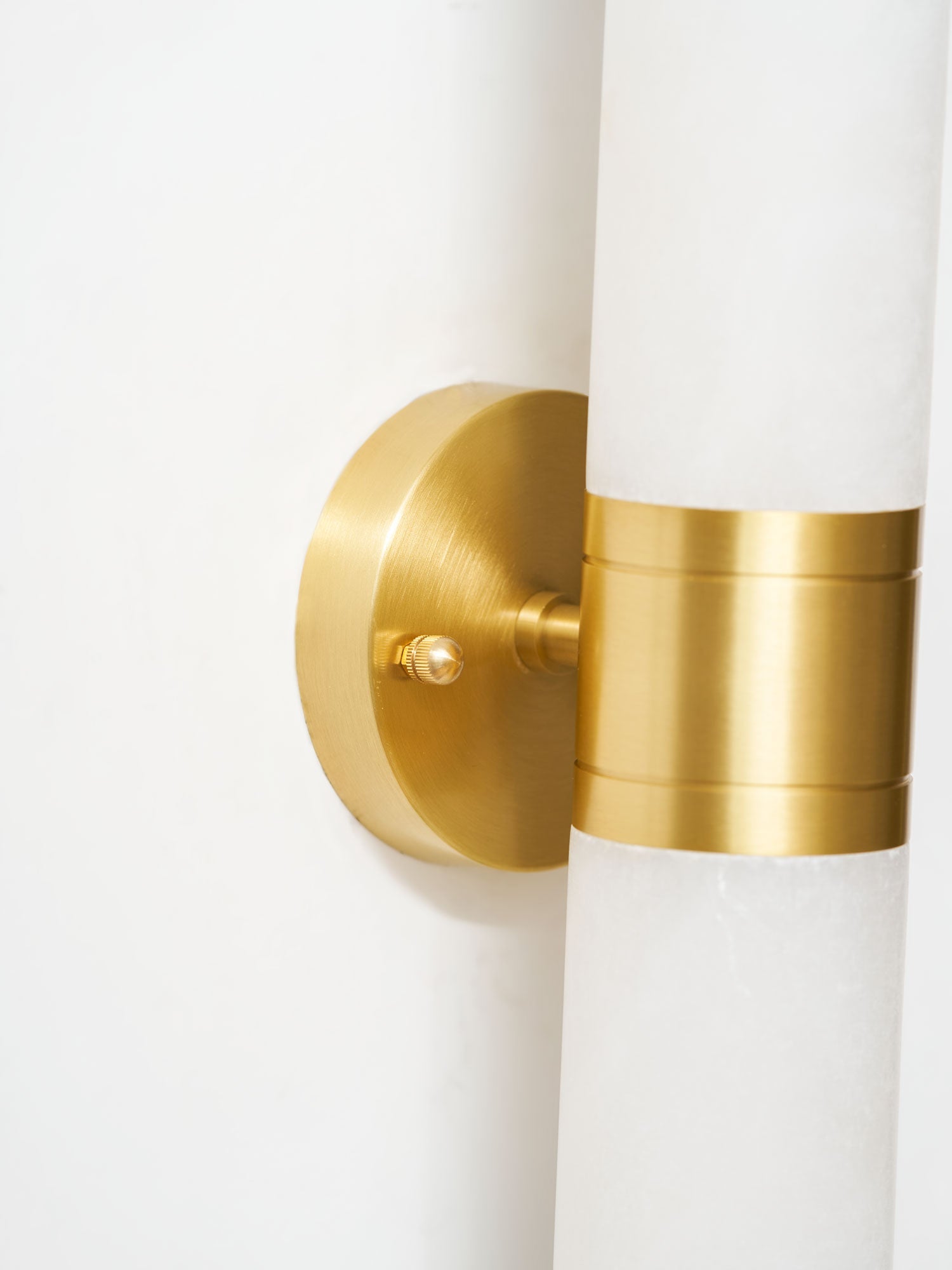 Kaia Minimalist Alabaster Wall Lamp - Lamp Copper