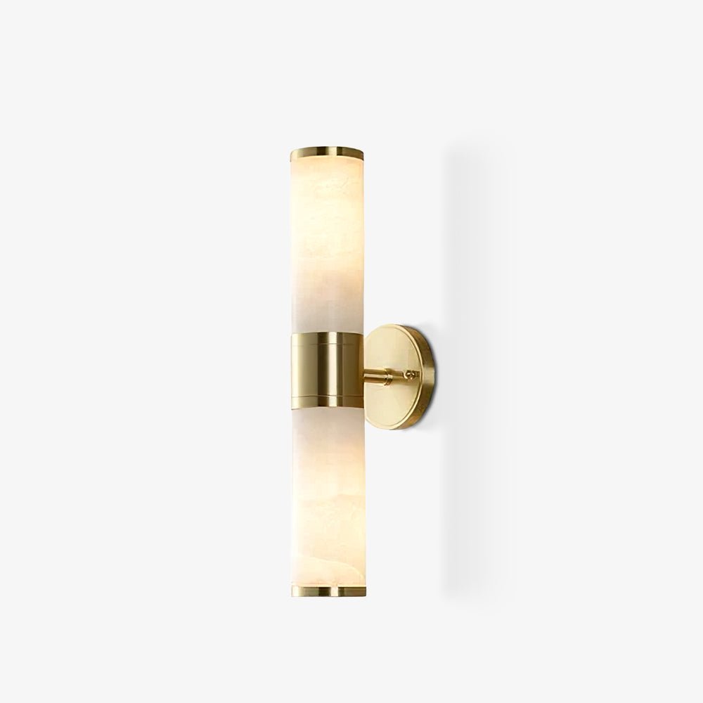 Kaia Minimalist Alabaster Wall Lamp - Lamp Copper