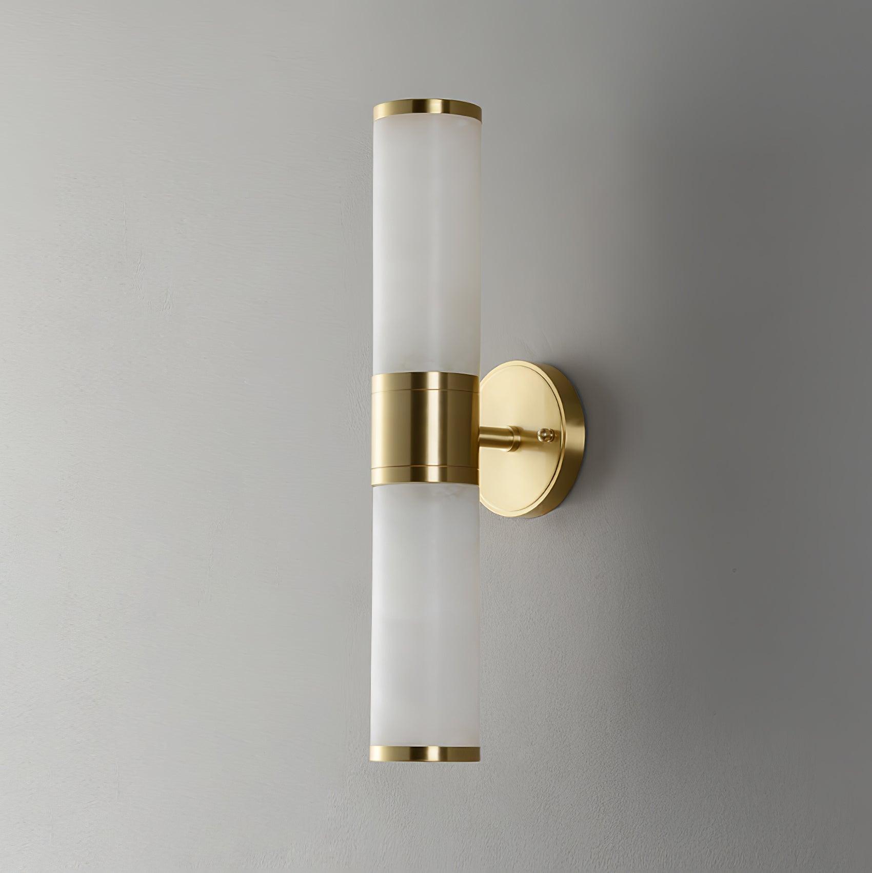 Kaia Minimalist Alabaster Wall Lamp - Lamp Copper