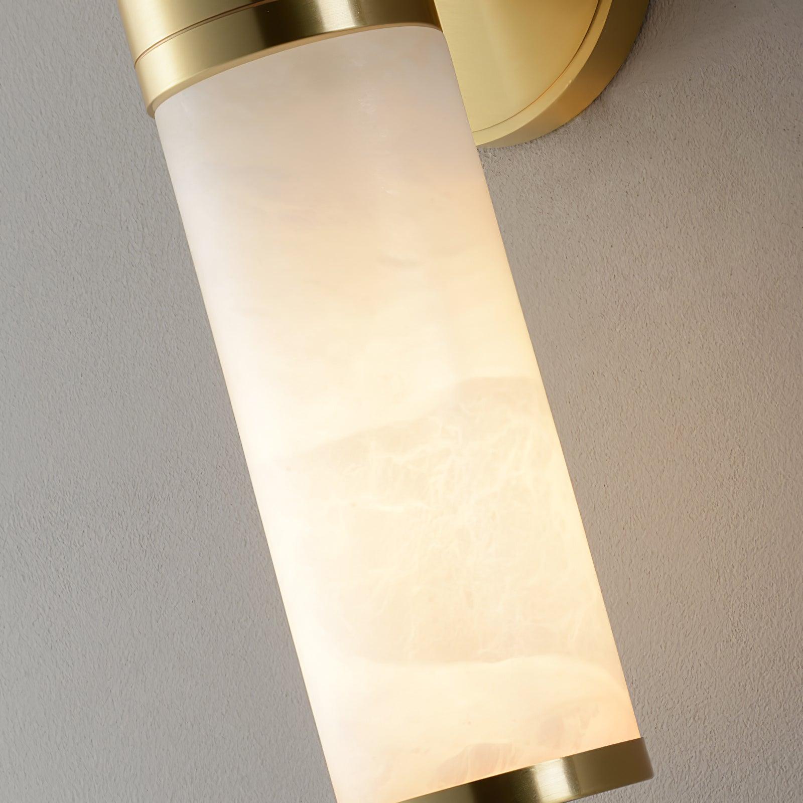 Kaia Minimalist Alabaster Wall Lamp - Lamp Copper