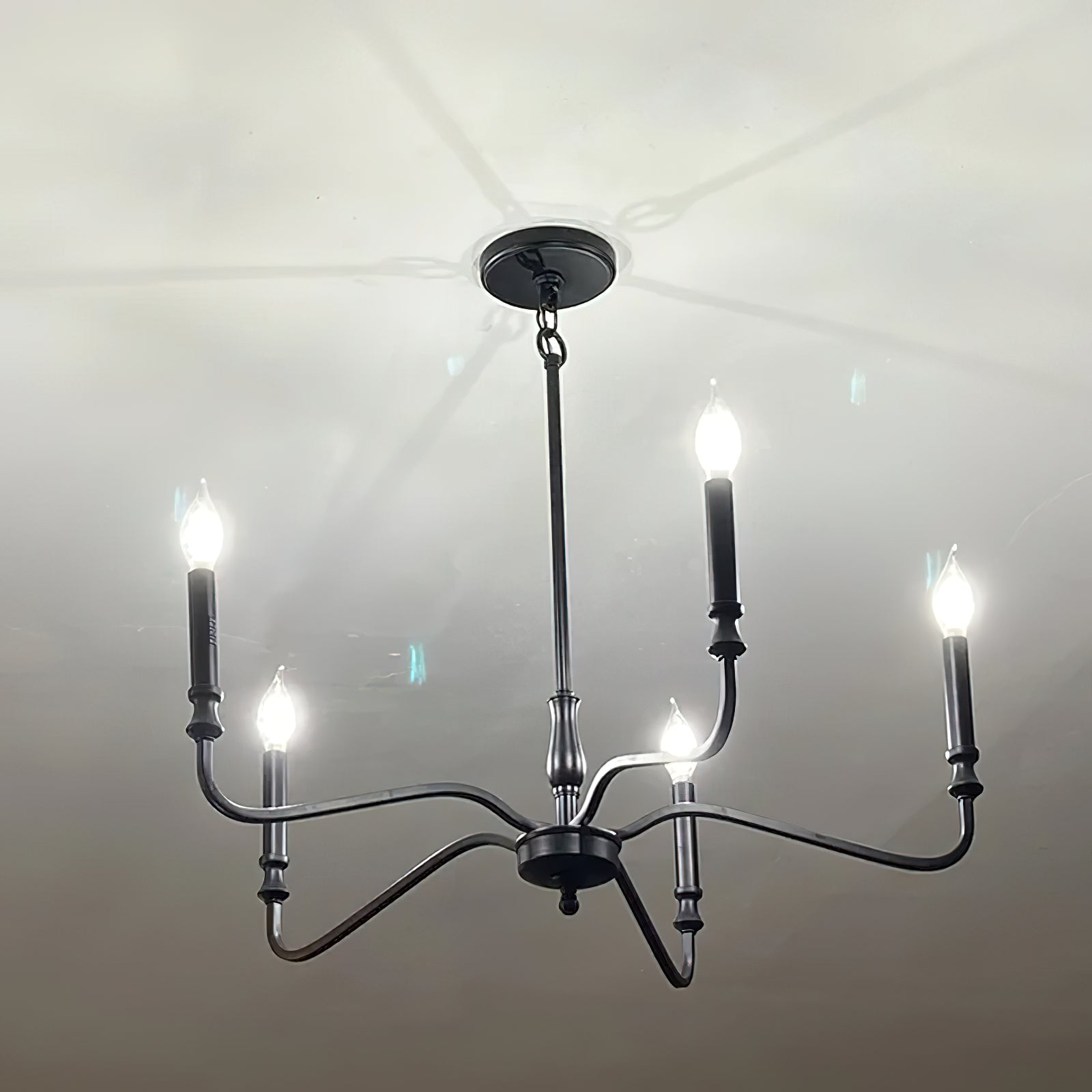 Ulsilus Vintage Industrial Brass Metal Chandelier - Lamp Copper