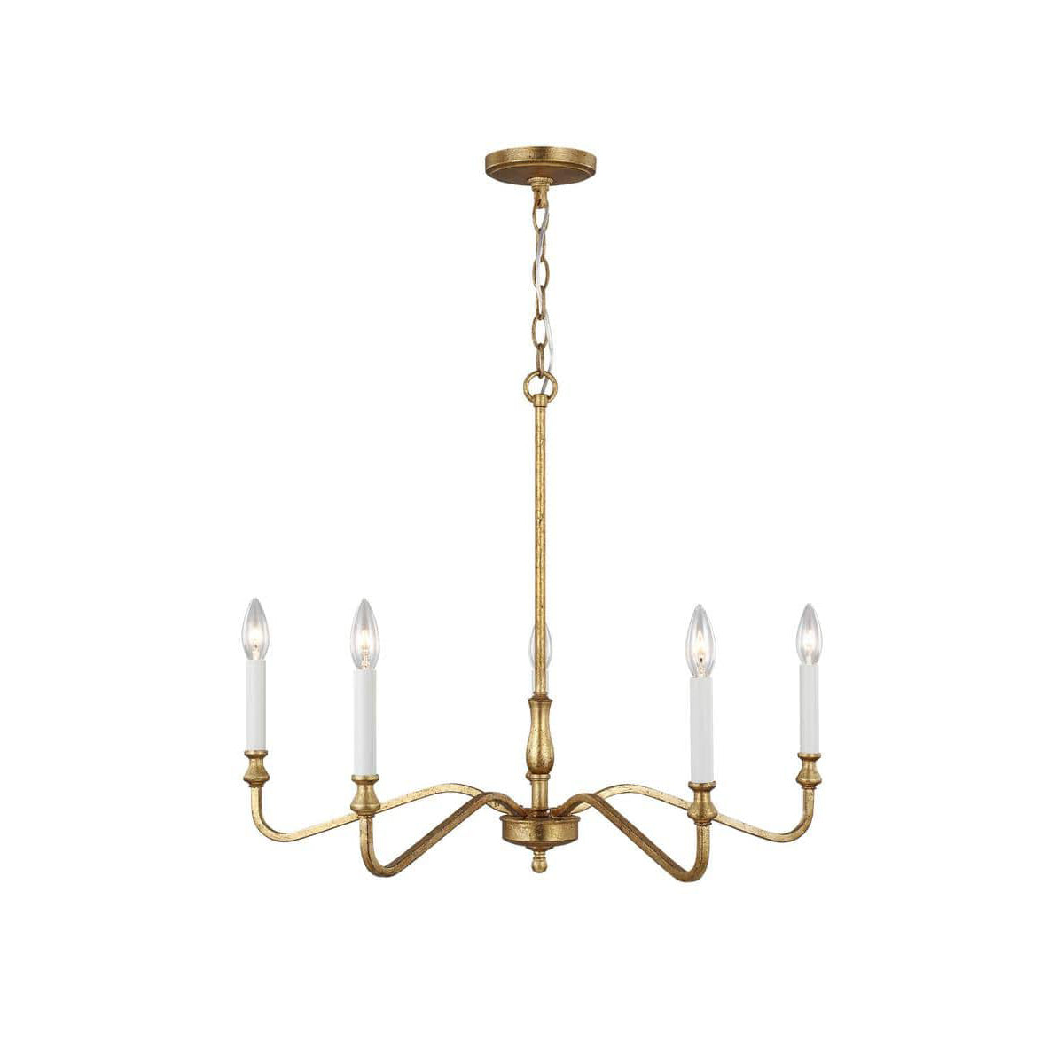 Ulsilus Vintage Industrial Brass Metal Chandelier - Lamp Copper