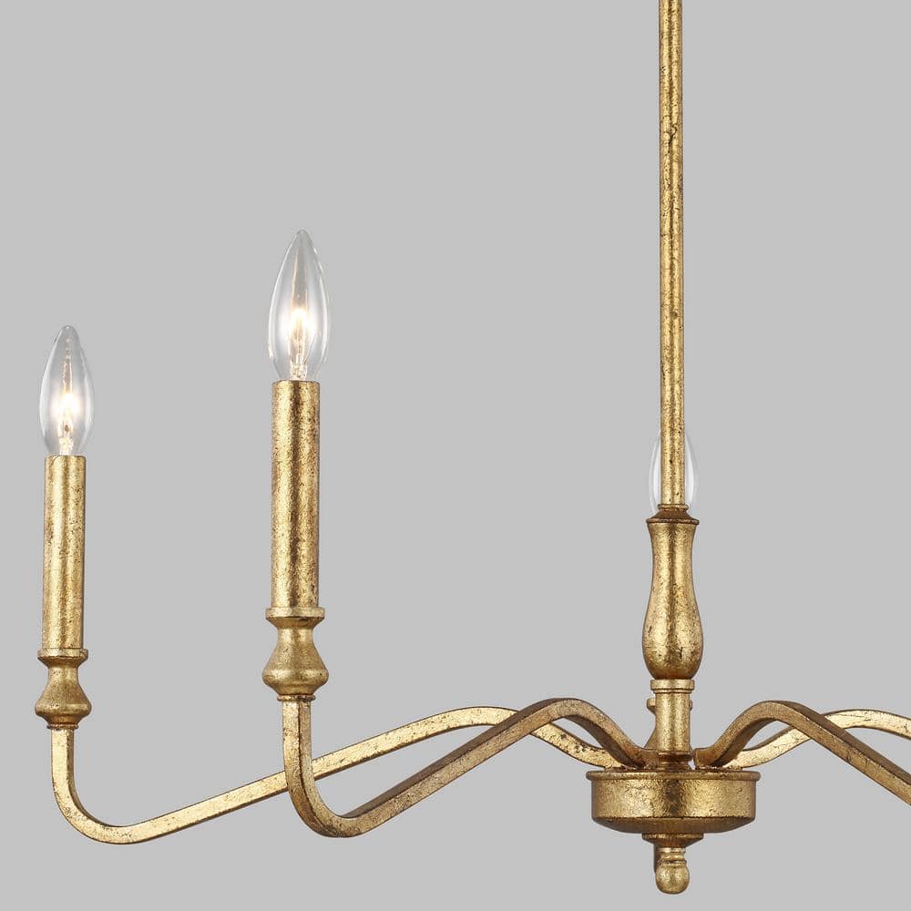 Ulsilus Vintage Industrial Brass Metal Chandelier - Lamp Copper