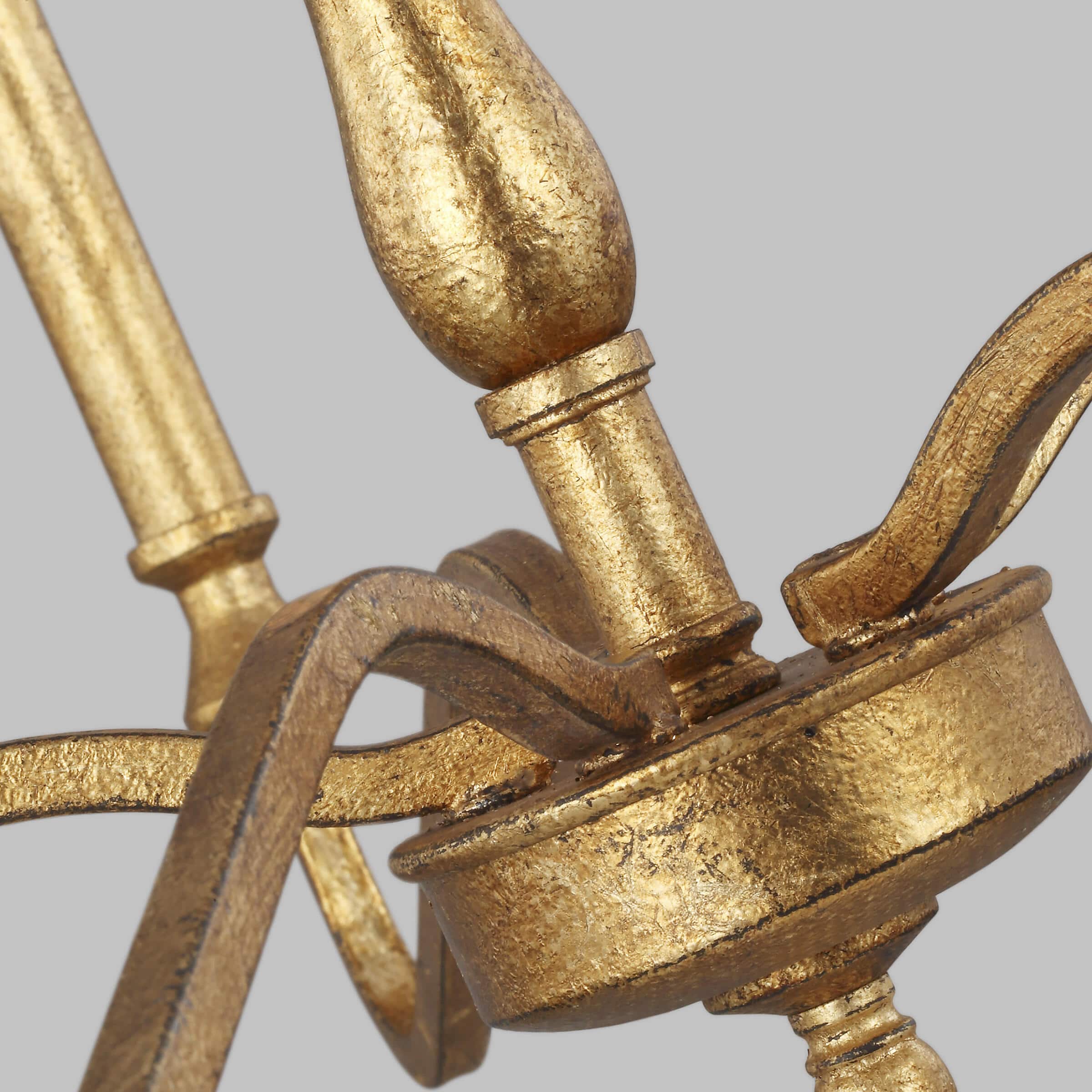 Ulsilus Vintage Industrial Brass Metal Chandelier - Lamp Copper
