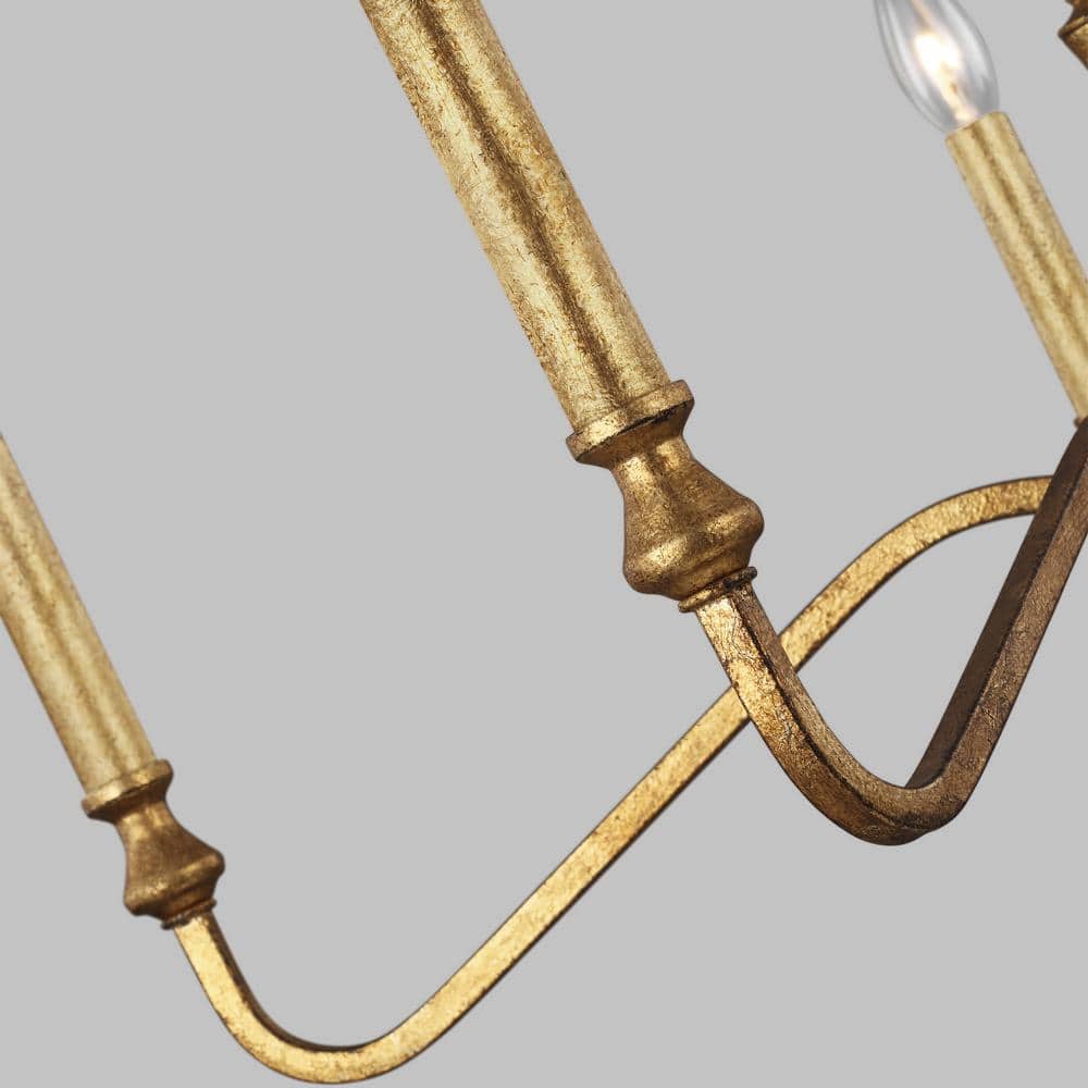 Ulsilus Vintage Industrial Brass Metal Chandelier - Lamp Copper