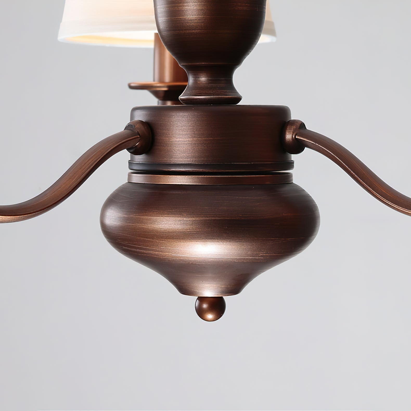 Zosolia Vintage Industrial Luxury Brass Fabric Chandelier - Lamp Copper