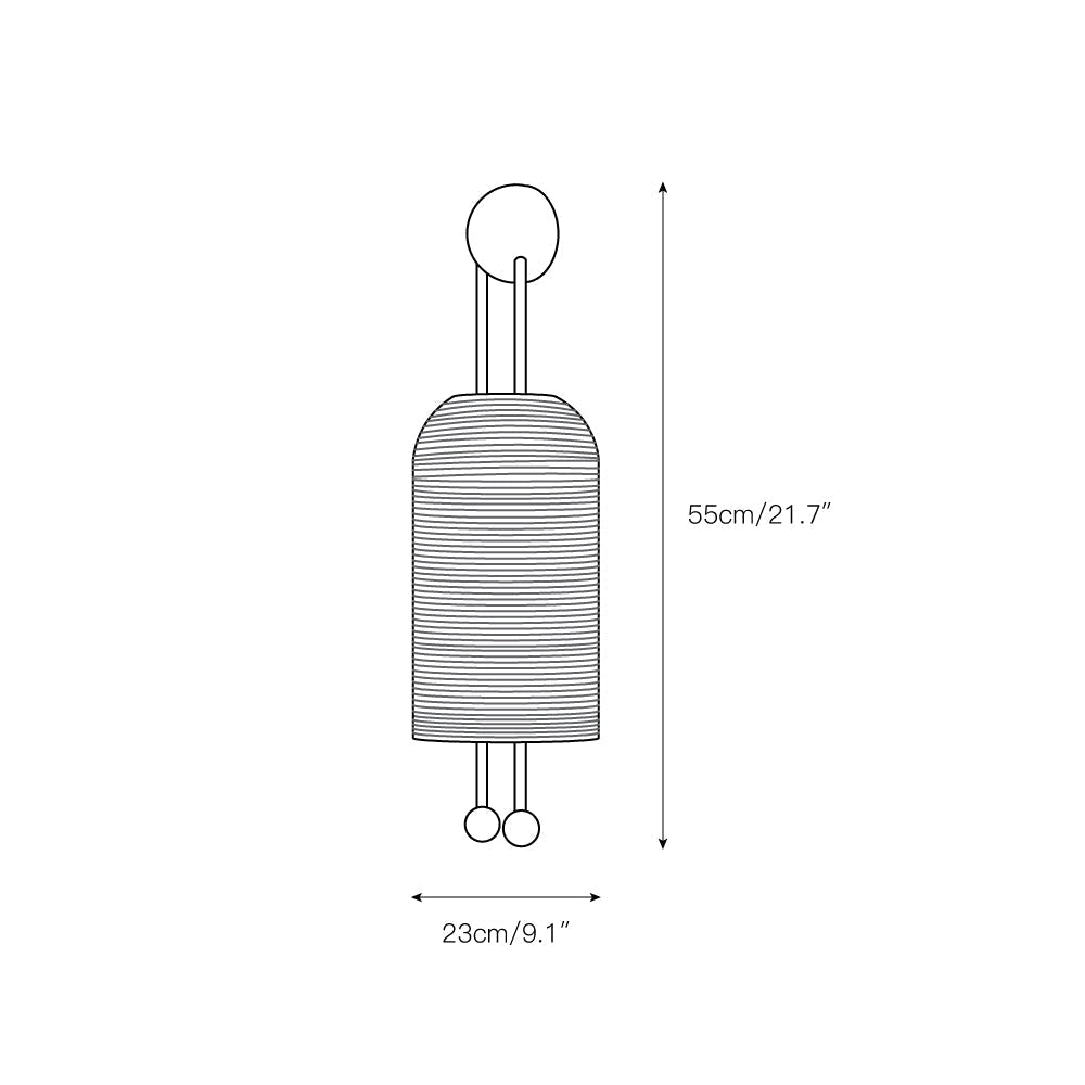 Zelaeora Modern Minimalist Metal Glass Lantern Sconce Wall Lamp - Lamp Copper