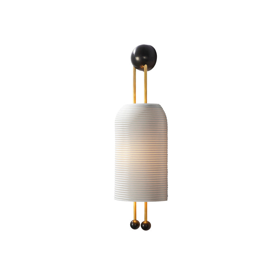 Zelaeora Modern Minimalist Metal Glass Lantern Sconce Wall Lamp - Lamp Copper