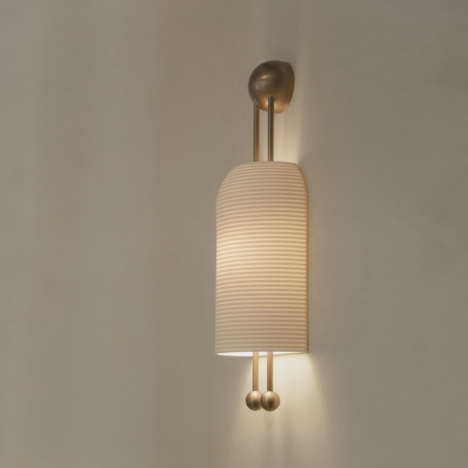 Zelaeora Modern Minimalist Metal Glass Lantern Sconce Wall Lamp - Lamp Copper