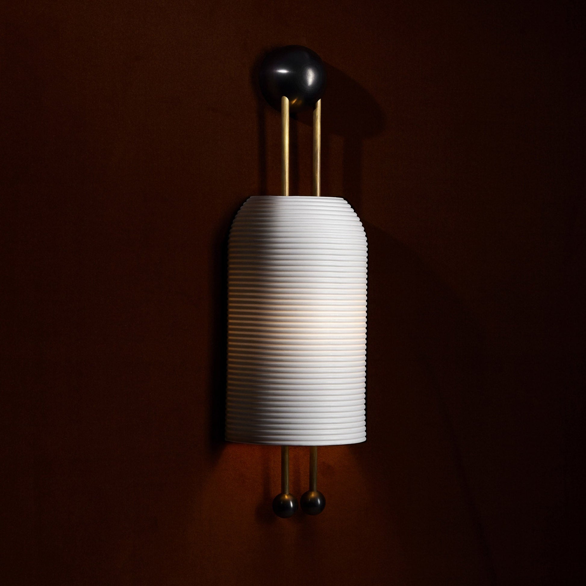 Zelaeora Modern Minimalist Metal Glass Lantern Sconce Wall Lamp - Lamp Copper