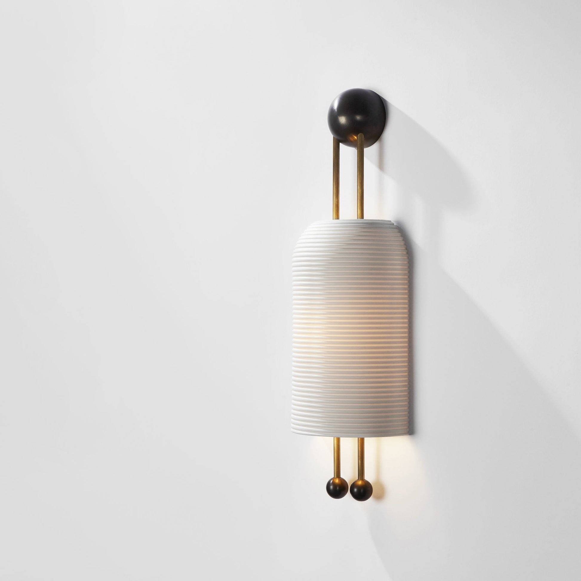 Zelaeora Modern Minimalist Metal Glass Lantern Sconce Wall Lamp - Lamp Copper