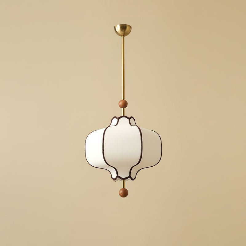 Aura Pendant Light Lantern Fabric - Lamp Copper