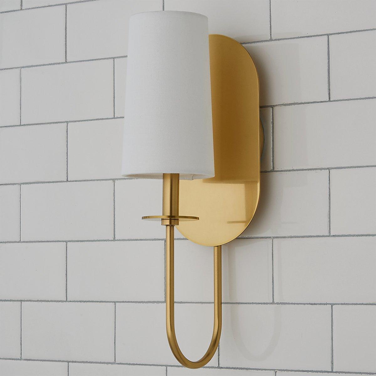 Voloraris Premium Elegance Brass Fabric Wall Lamp - Lamp Copper