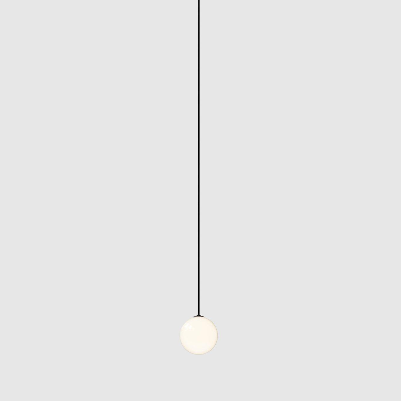 Selan Black Glass Pendant Lamp - Lamp Copper