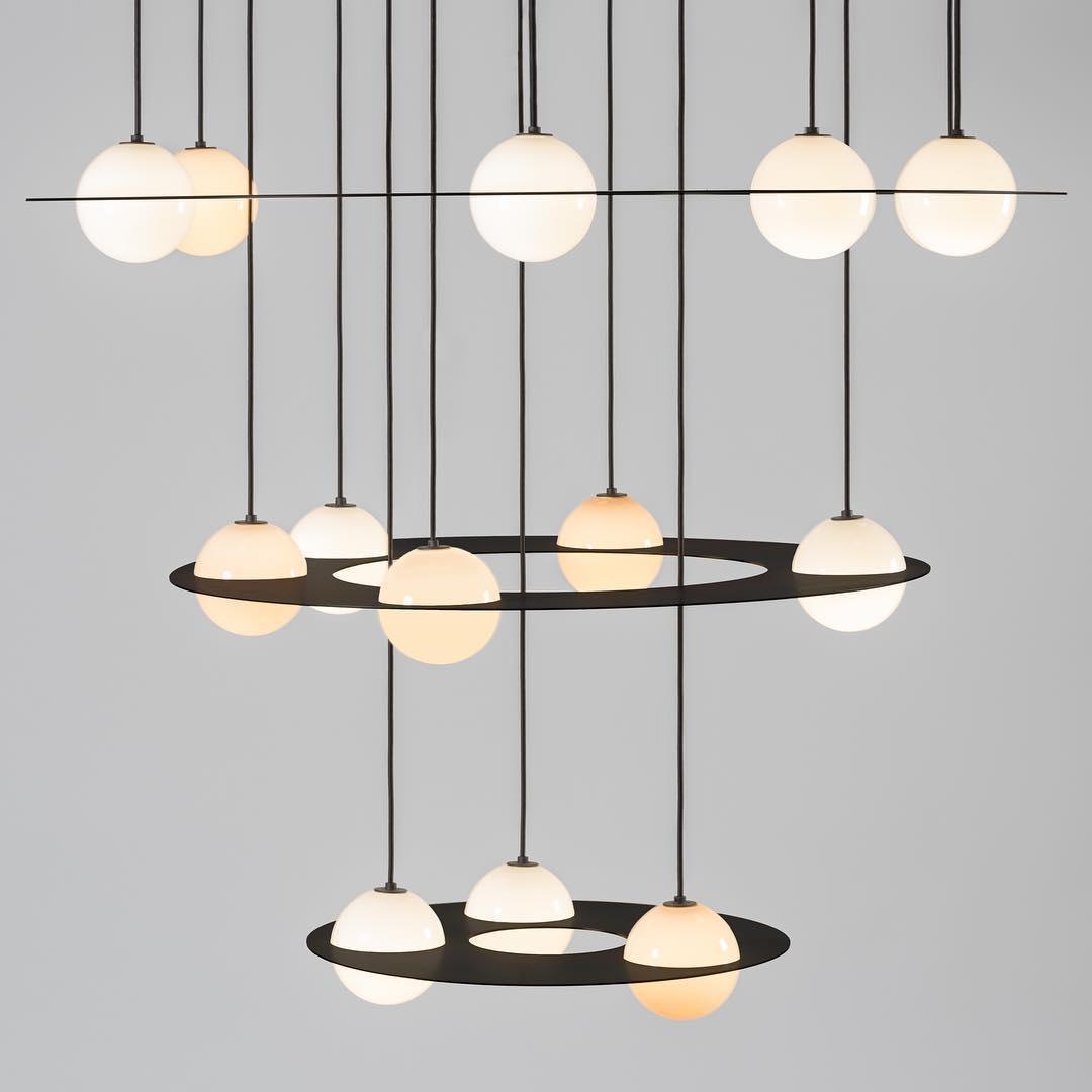 Selan Black Glass Pendant Lamp - Lamp Copper