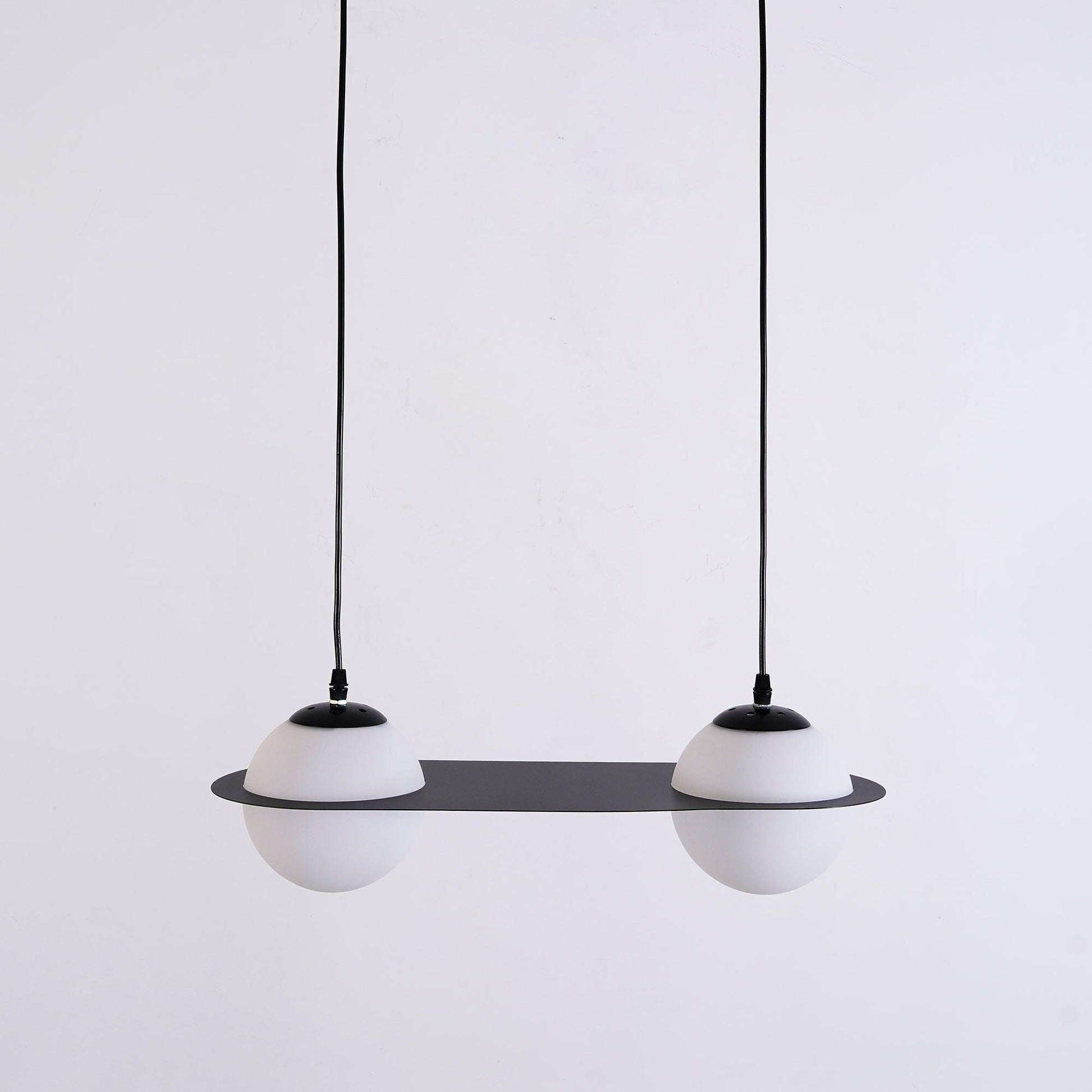 Selan Black Glass Pendant Lamp - Lamp Copper