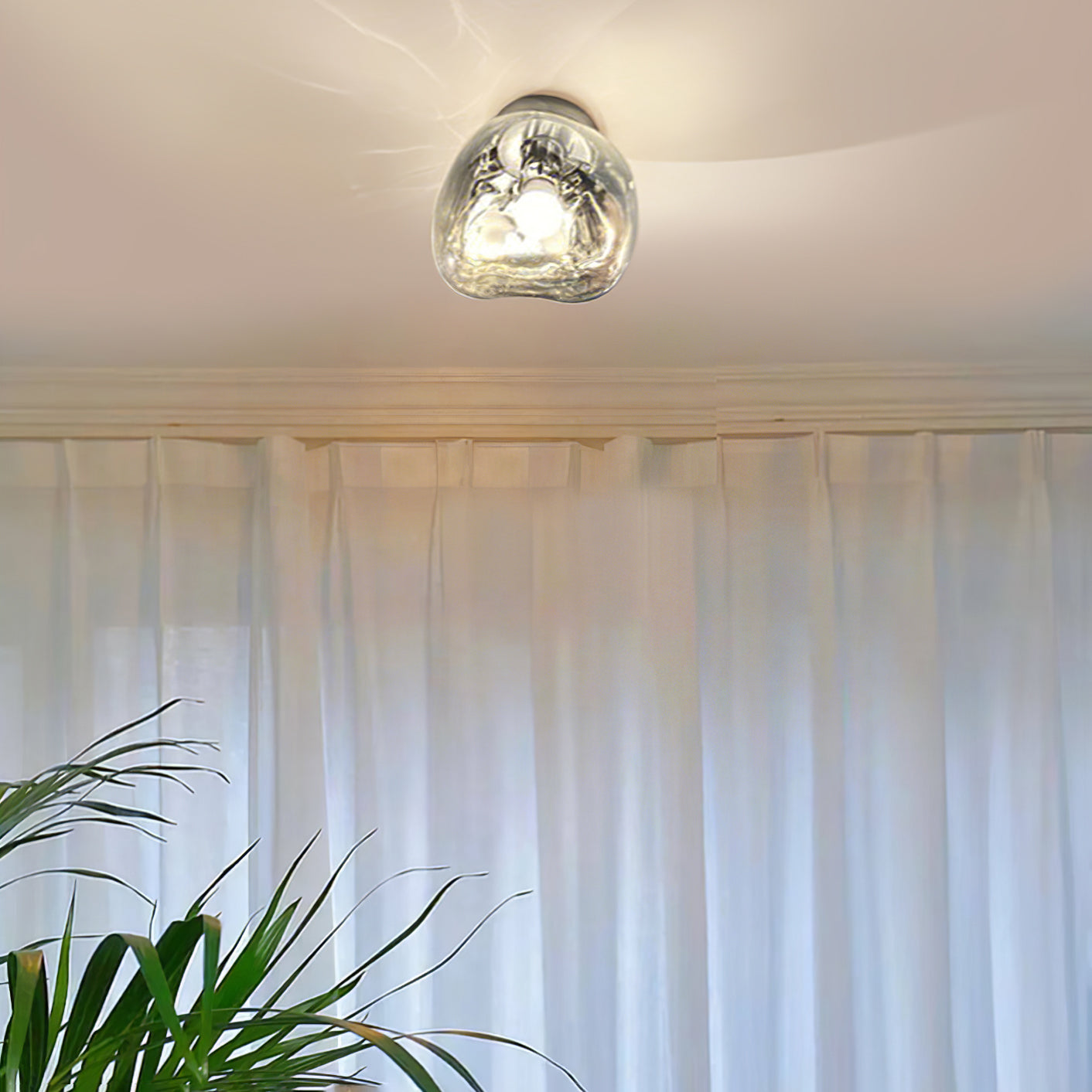 Auden Amber Glass Wall Lamp - Lamp Copper