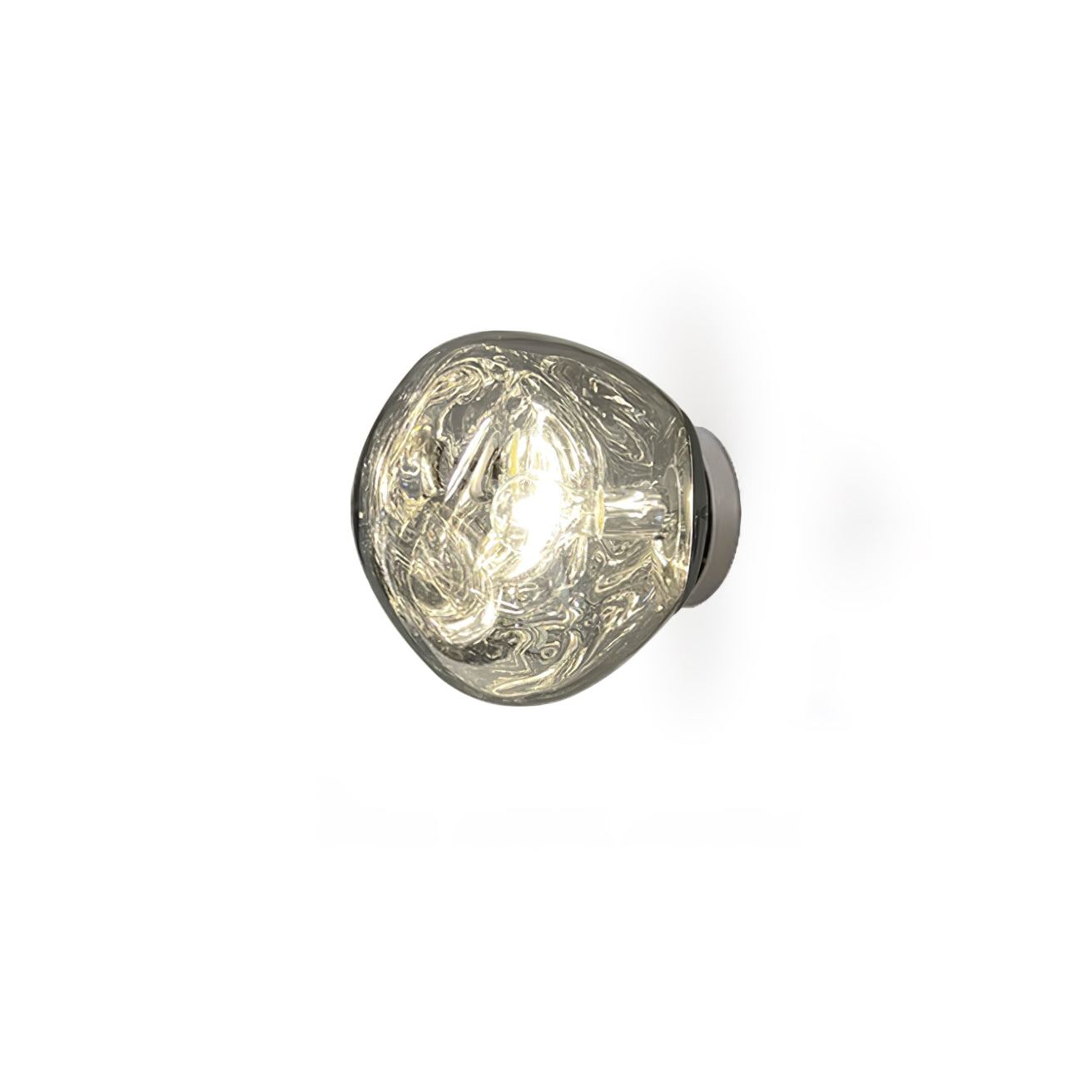 Auden Amber Glass Wall Lamp - Lamp Copper