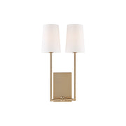 Sytheir Vintage Art Brass Fabric Wall Lamp - Lamp Copper