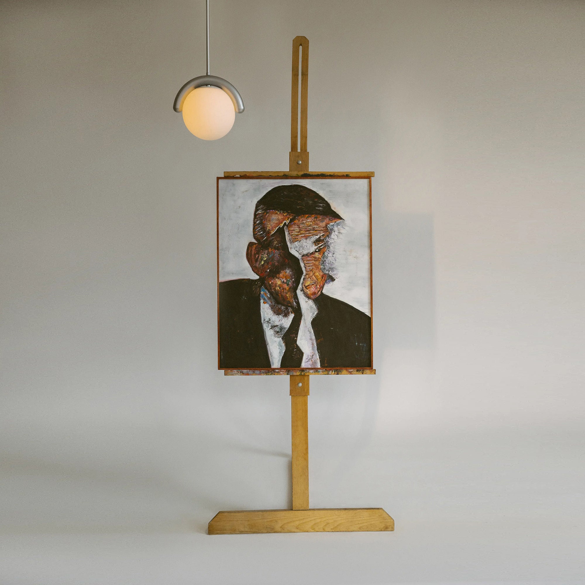 Citheis Individual Creativity Linear Glass Chandelier - Lamp Copper