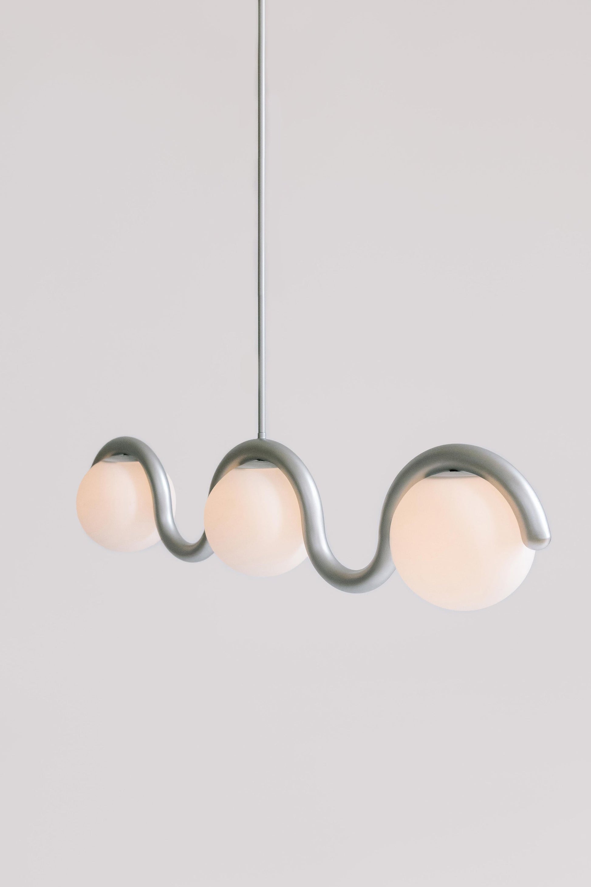 Citheis Individual Creativity Linear Glass Chandelier - Lamp Copper