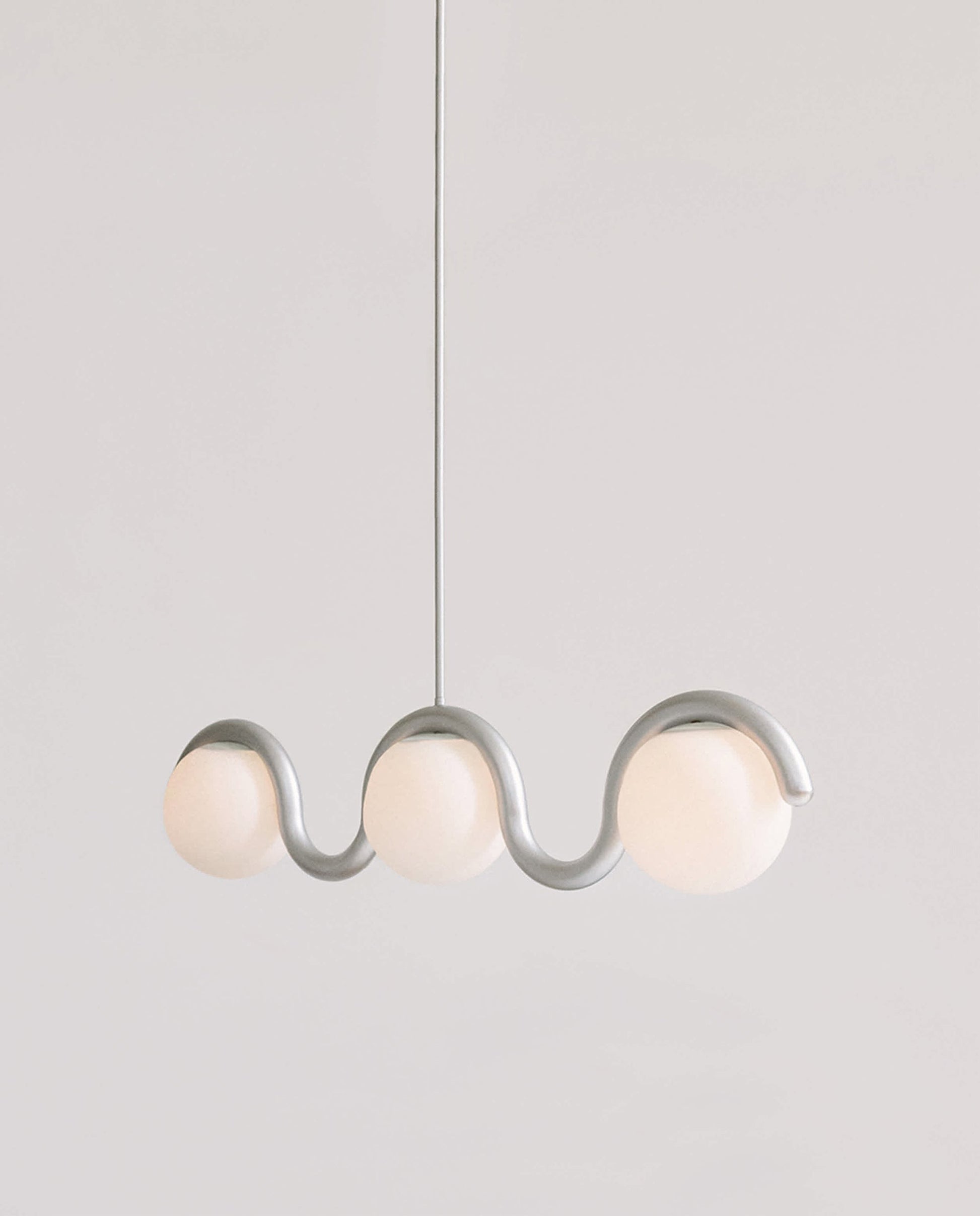 Citheis Individual Creativity Linear Glass Chandelier - Lamp Copper