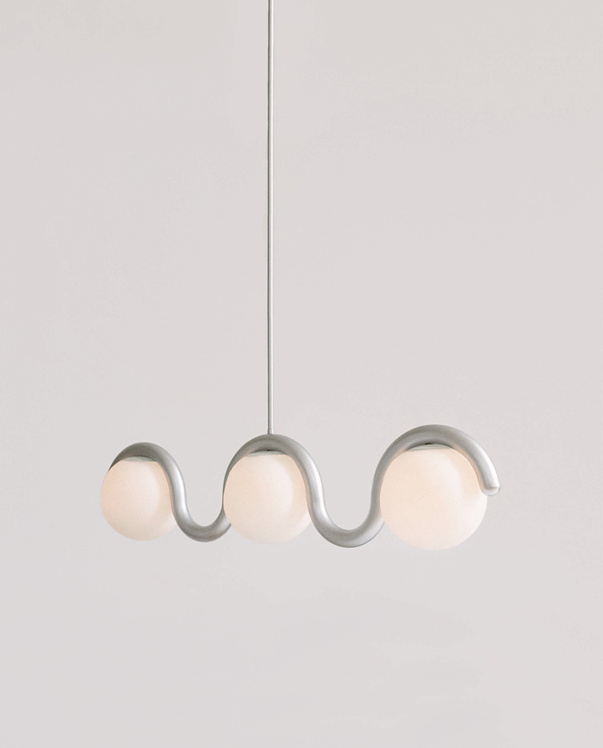 Citheis Individual Creativity Linear Glass Chandelier - Lamp Copper