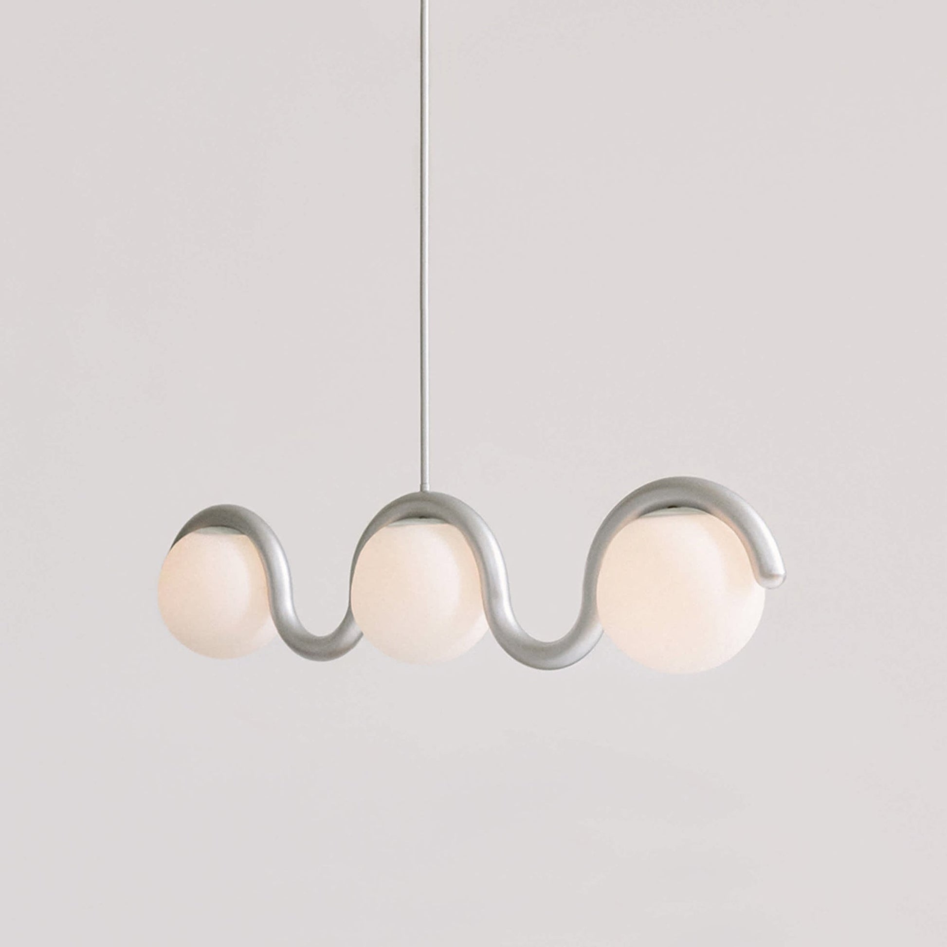 Uveta Linear Chandelier Red&Silver - Lamp Copper