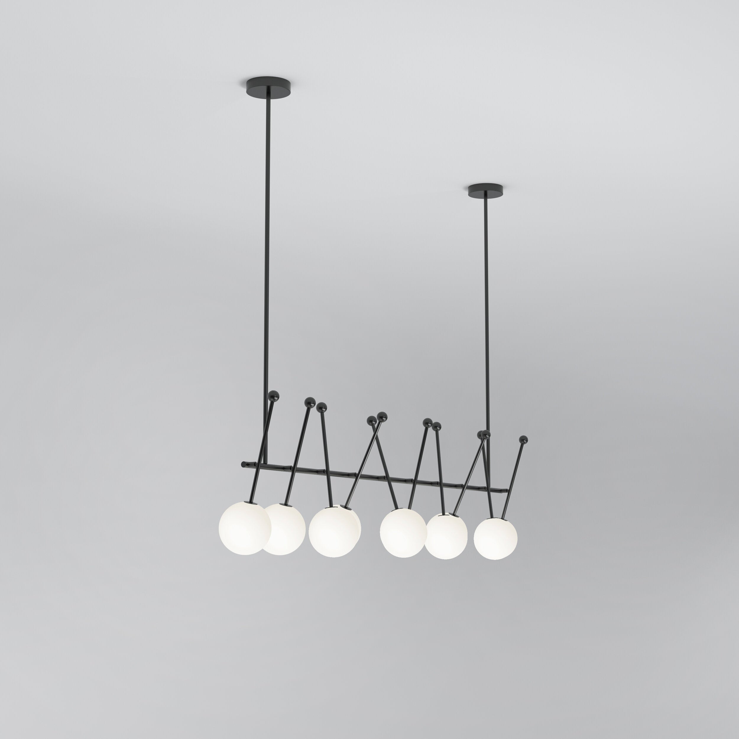 Vavele Vintage Industrial Straight Metal Glass Pendant Lamp - Lamp Copper