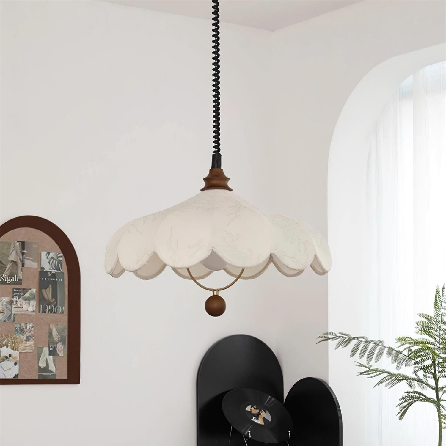 Hana Pendant Light Vintage Floral - Lamp Copper