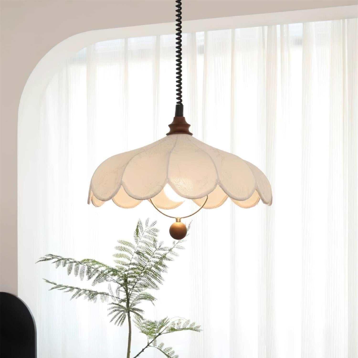 Hana Pendant Light Vintage Floral - Lamp Copper