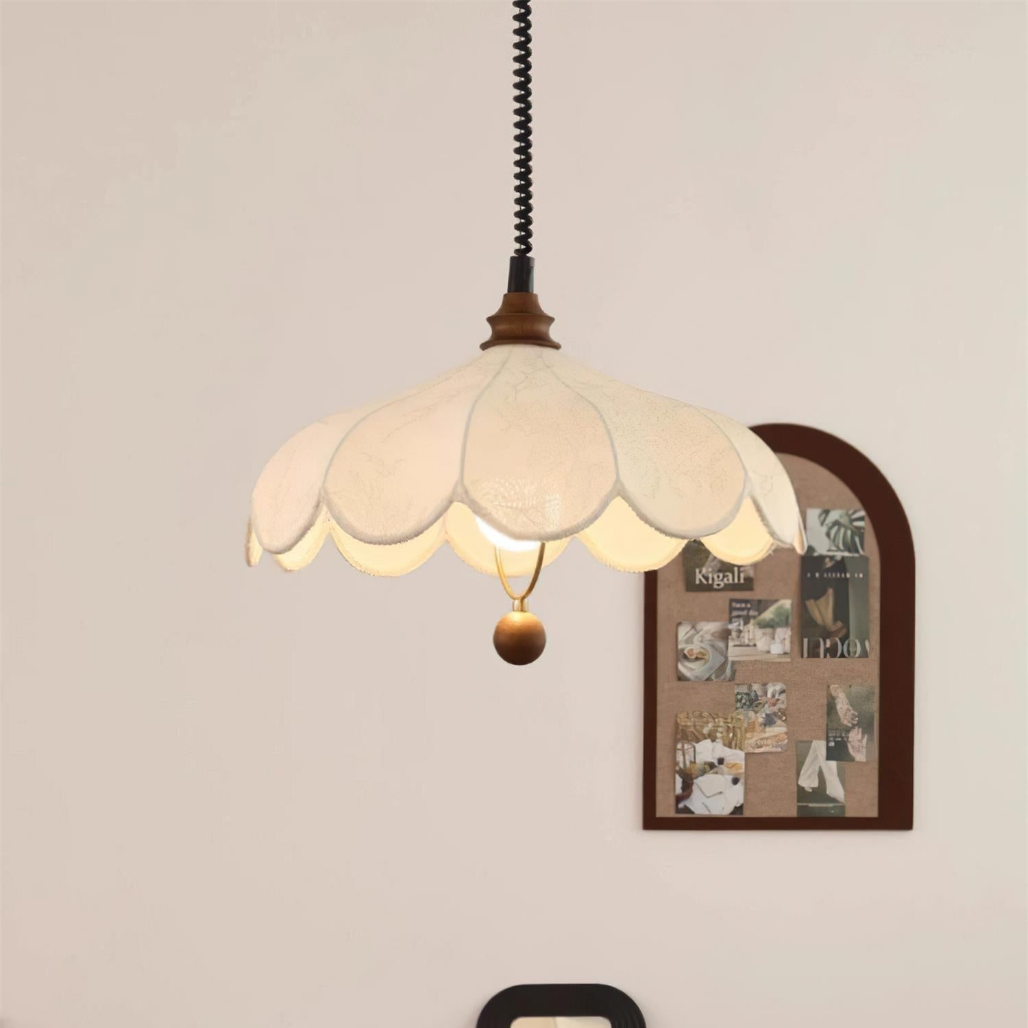Hana Pendant Light Vintage Floral - Lamp Copper