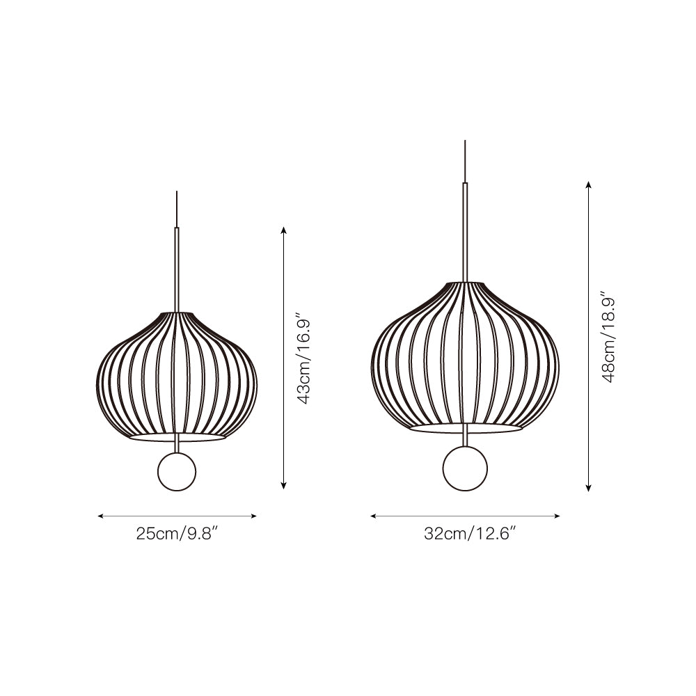 Zamarir Modern Minimalist Metal Glass Pendant Lamp - Lamp Copper