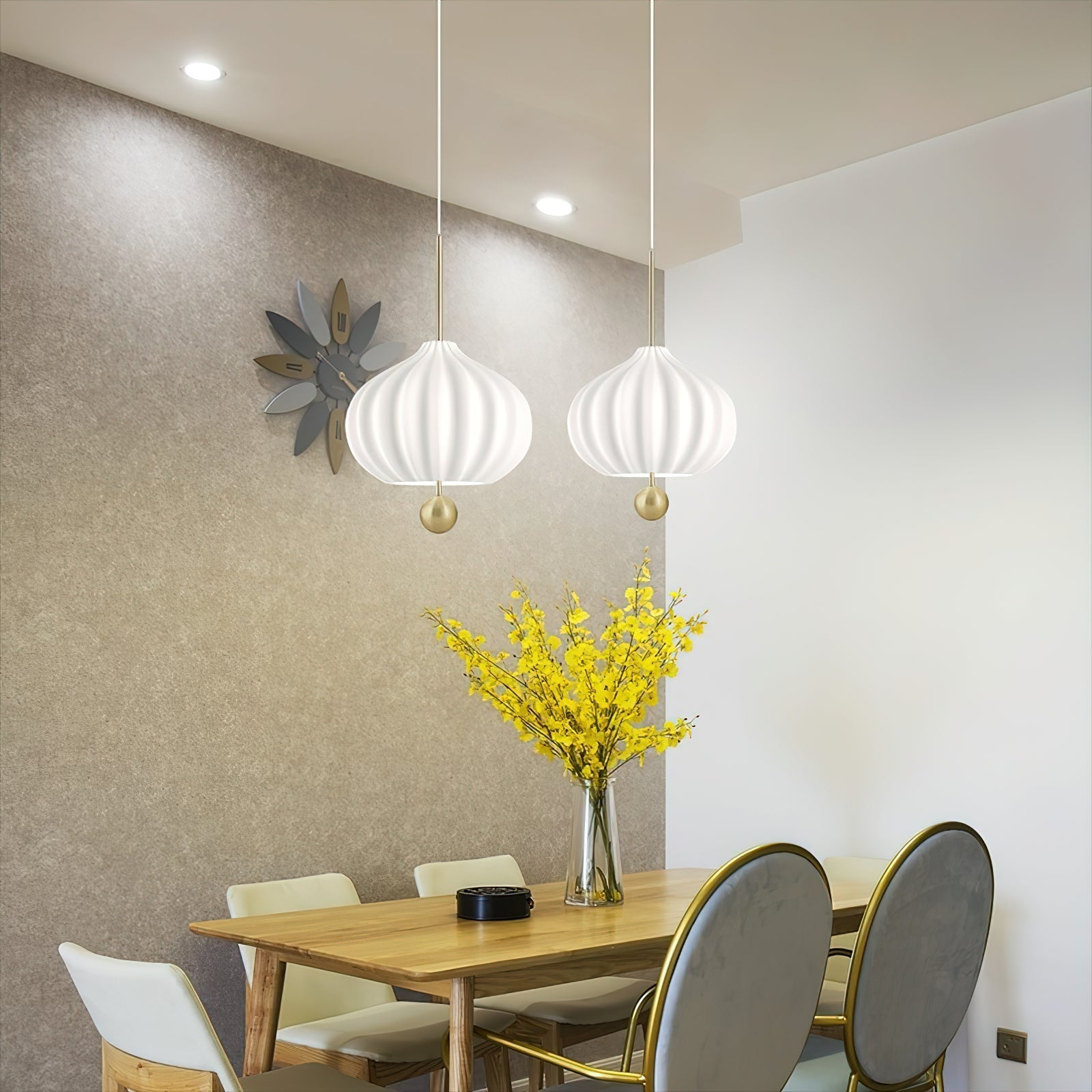 Zamarir Modern Minimalist Metal Glass Pendant Lamp - Lamp Copper