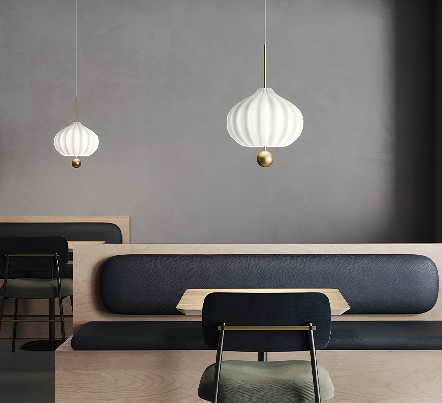 Zamarir Modern Minimalist Metal Glass Pendant Lamp - Lamp Copper