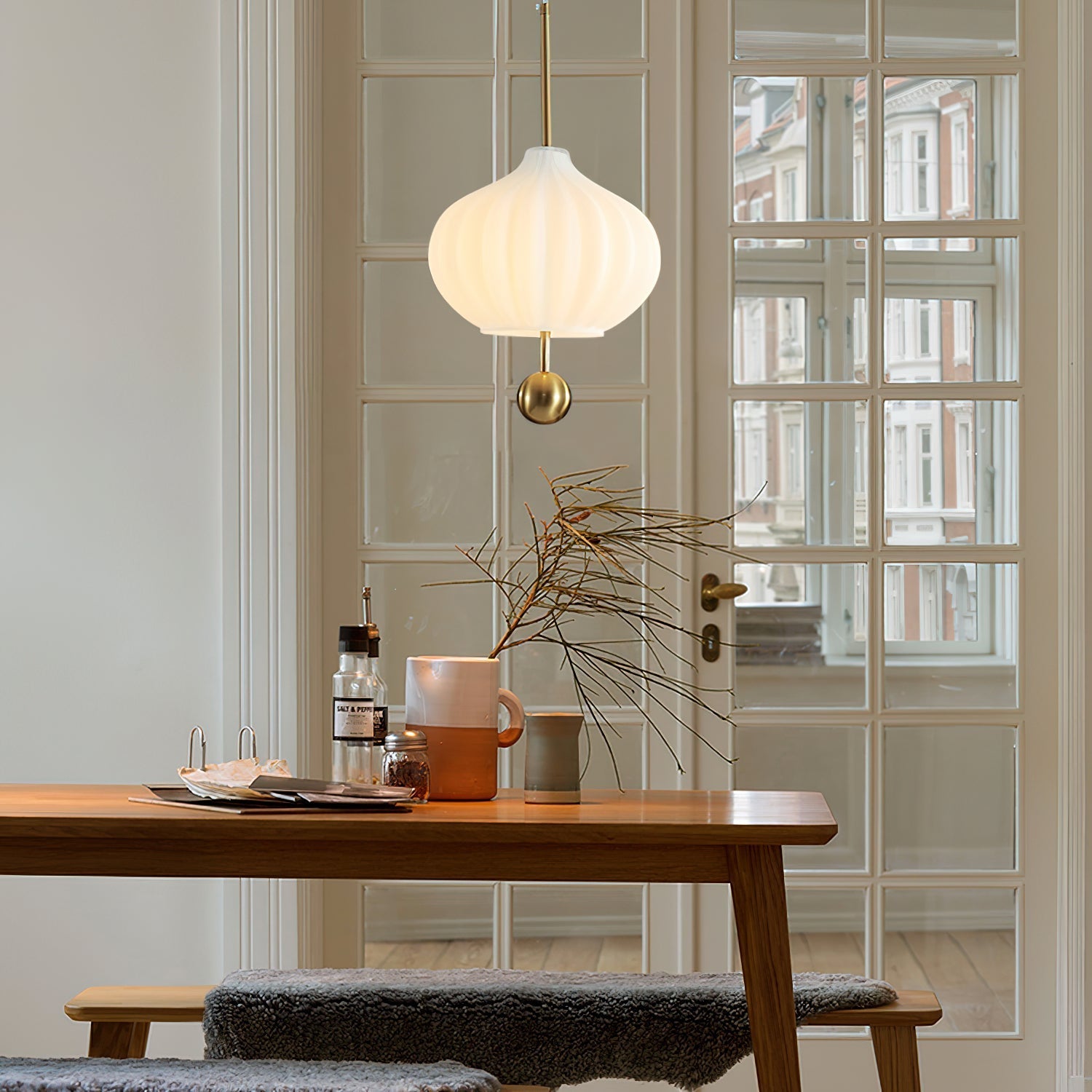 Zamarir Modern Minimalist Metal Glass Pendant Lamp - Lamp Copper