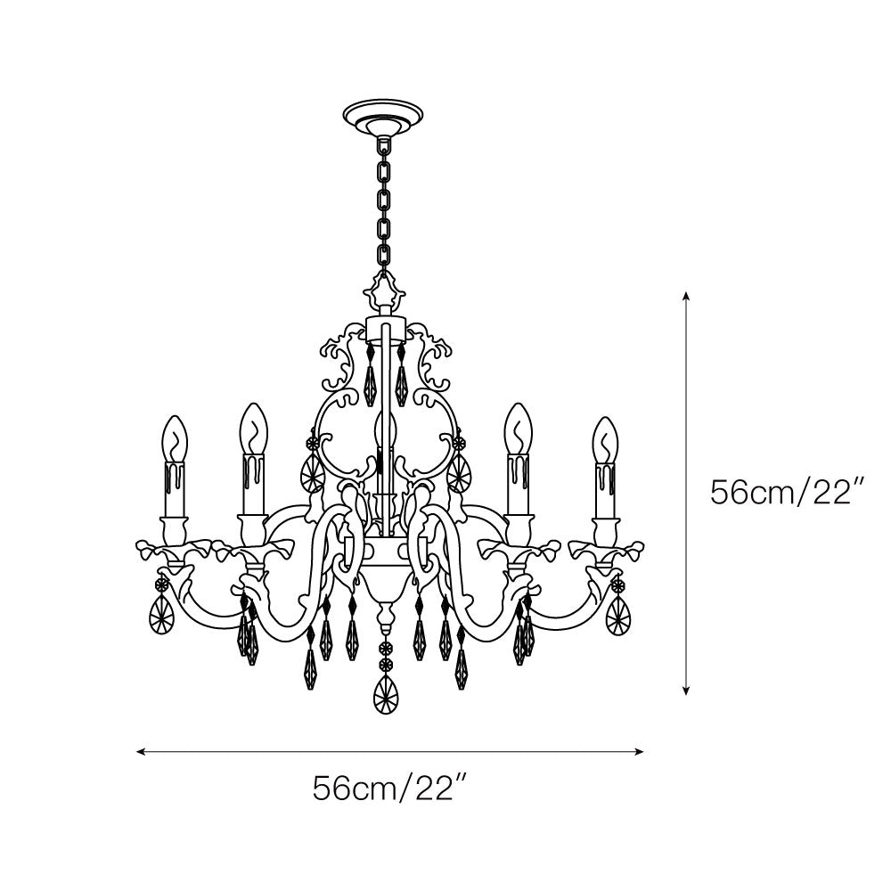 Felix Chandeliers Luxurious Crystal - Lamp Copper