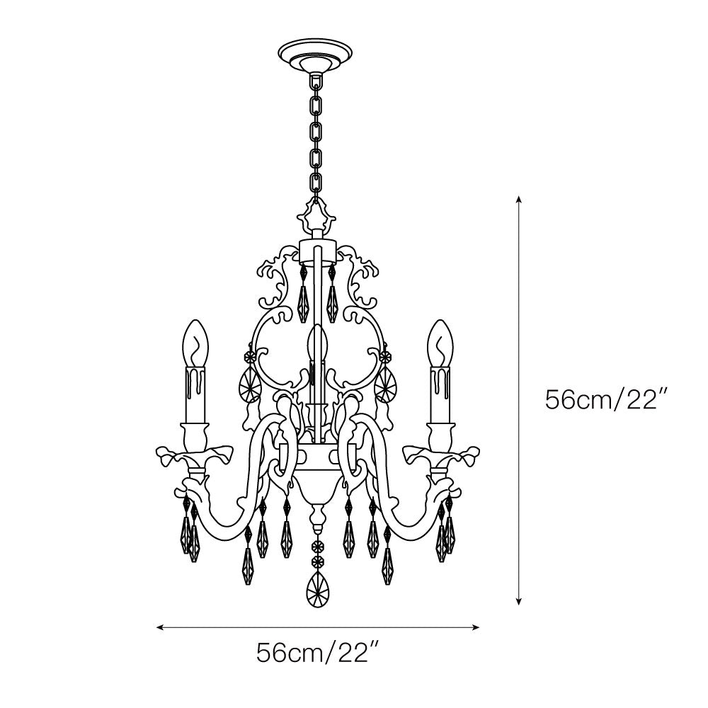 Felix Chandeliers Luxurious Crystal - Lamp Copper