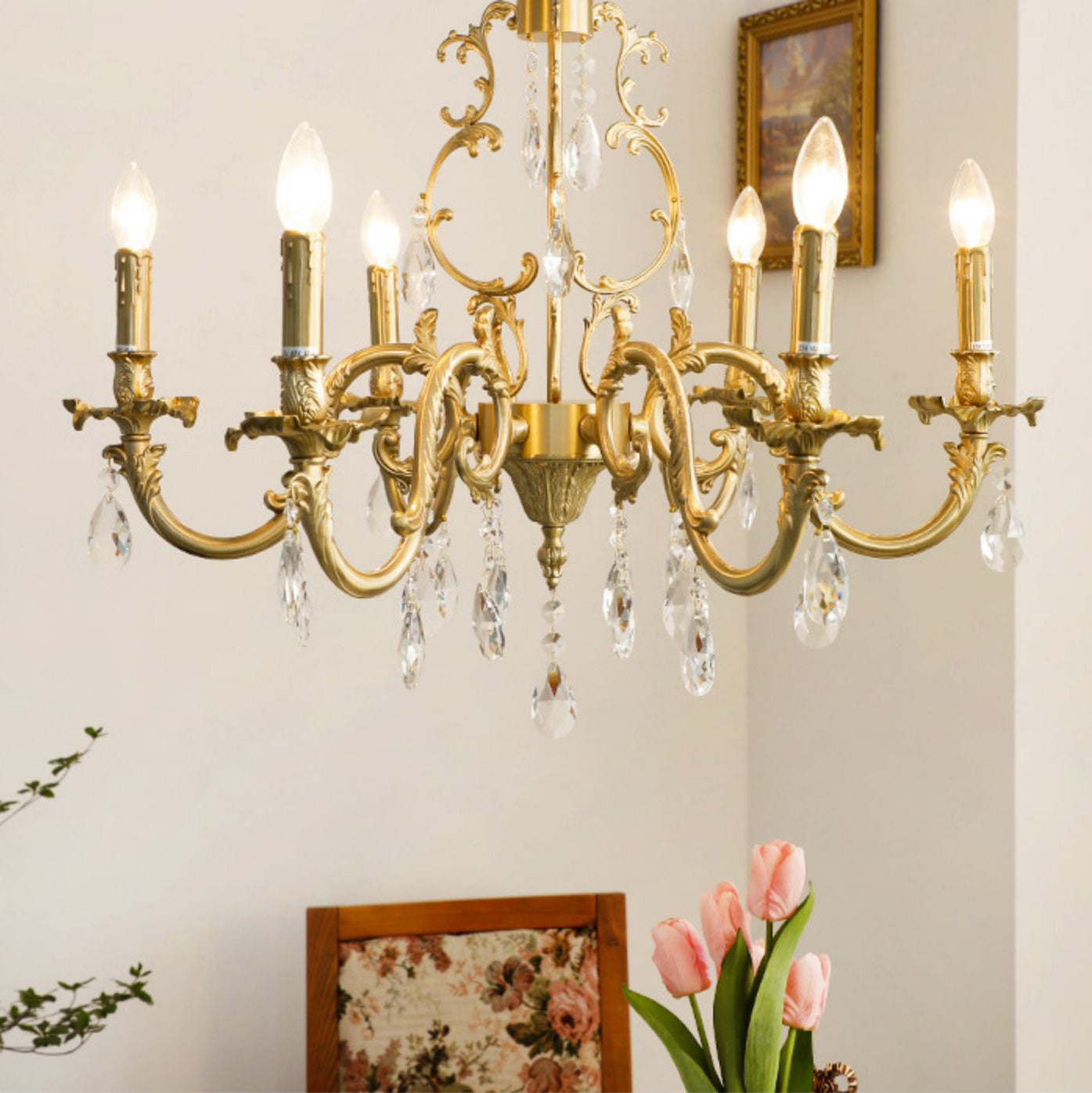 Felix Chandeliers Luxurious Crystal - Lamp Copper