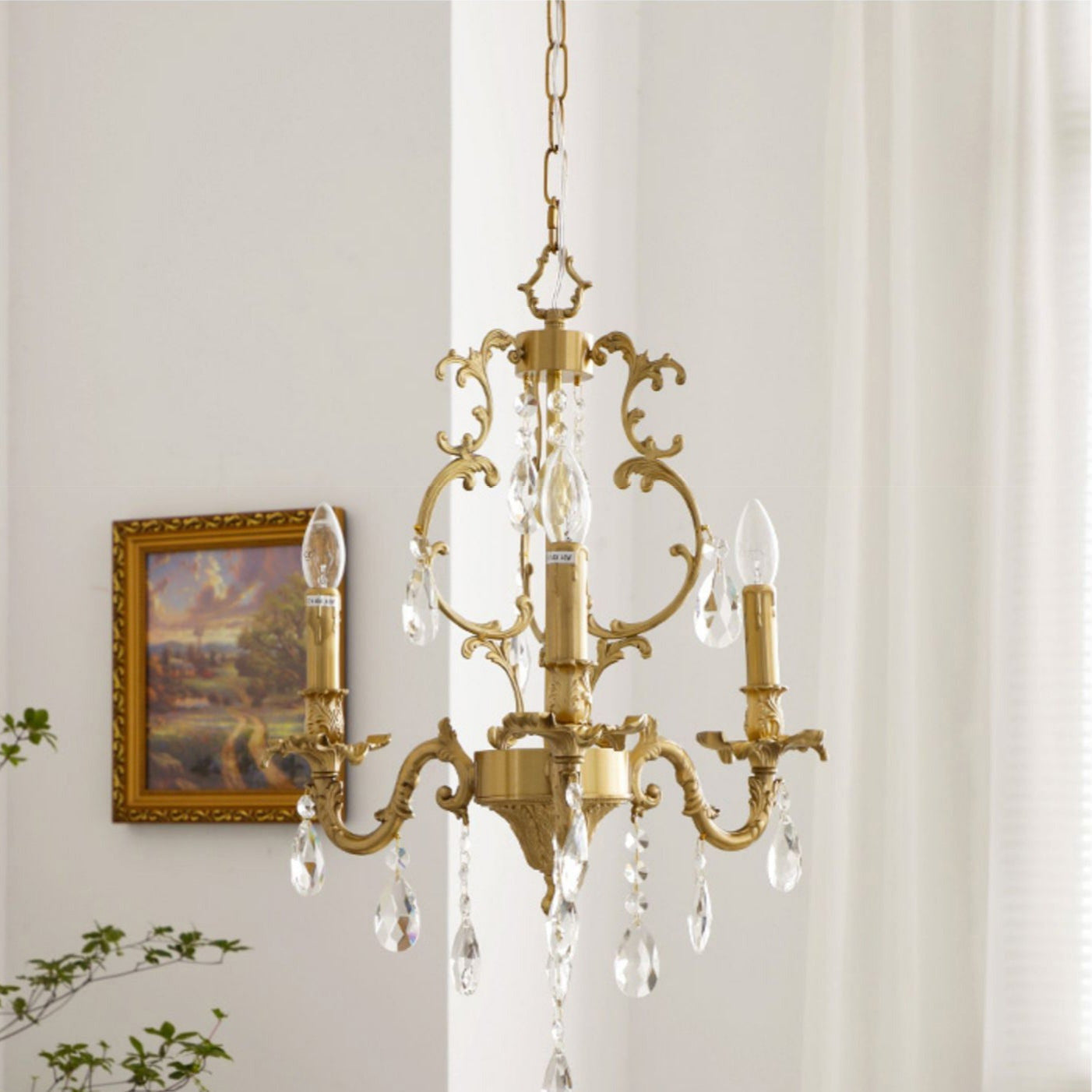 Felix Chandeliers Luxurious Crystal - Lamp Copper