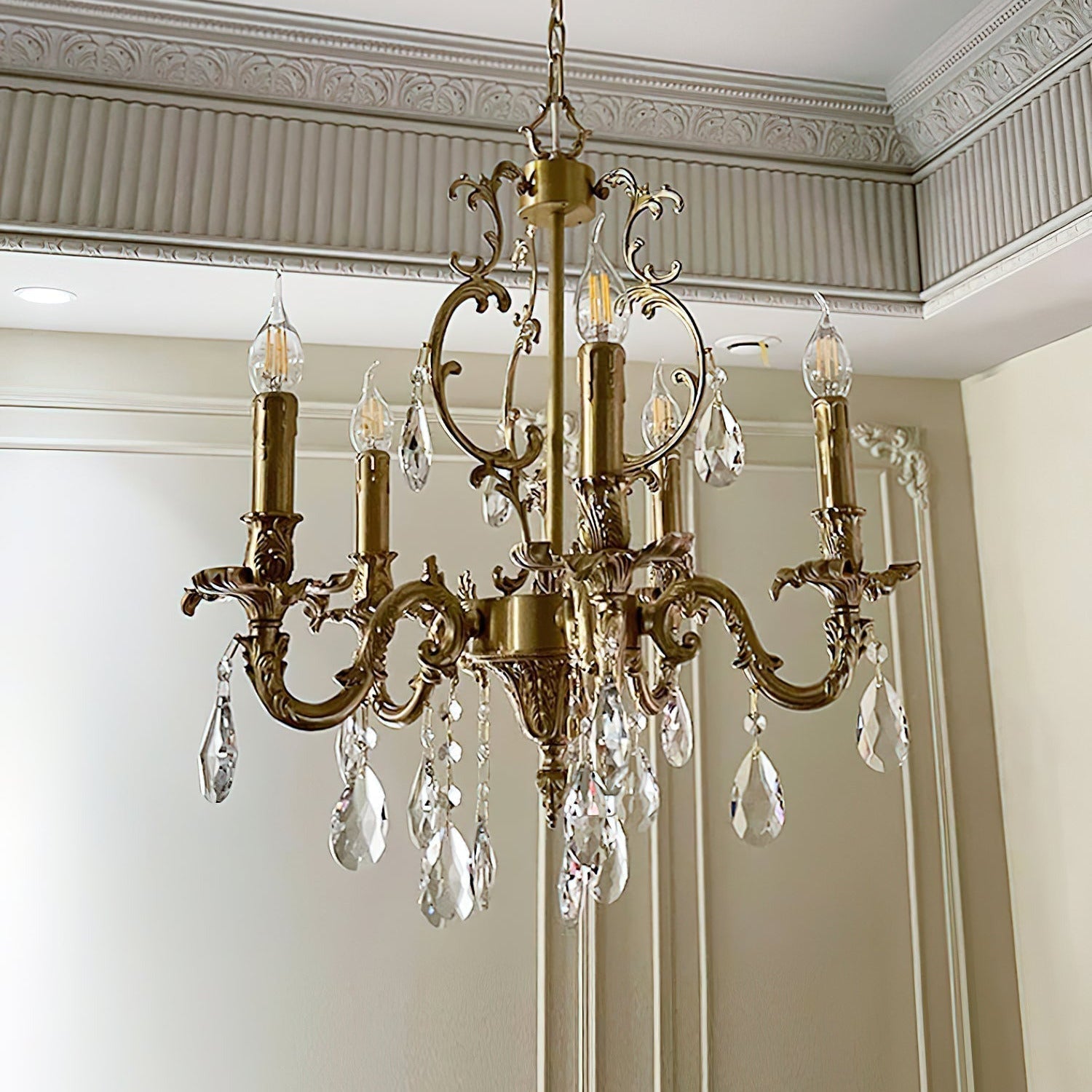 Felix Chandeliers Luxurious Crystal - Lamp Copper