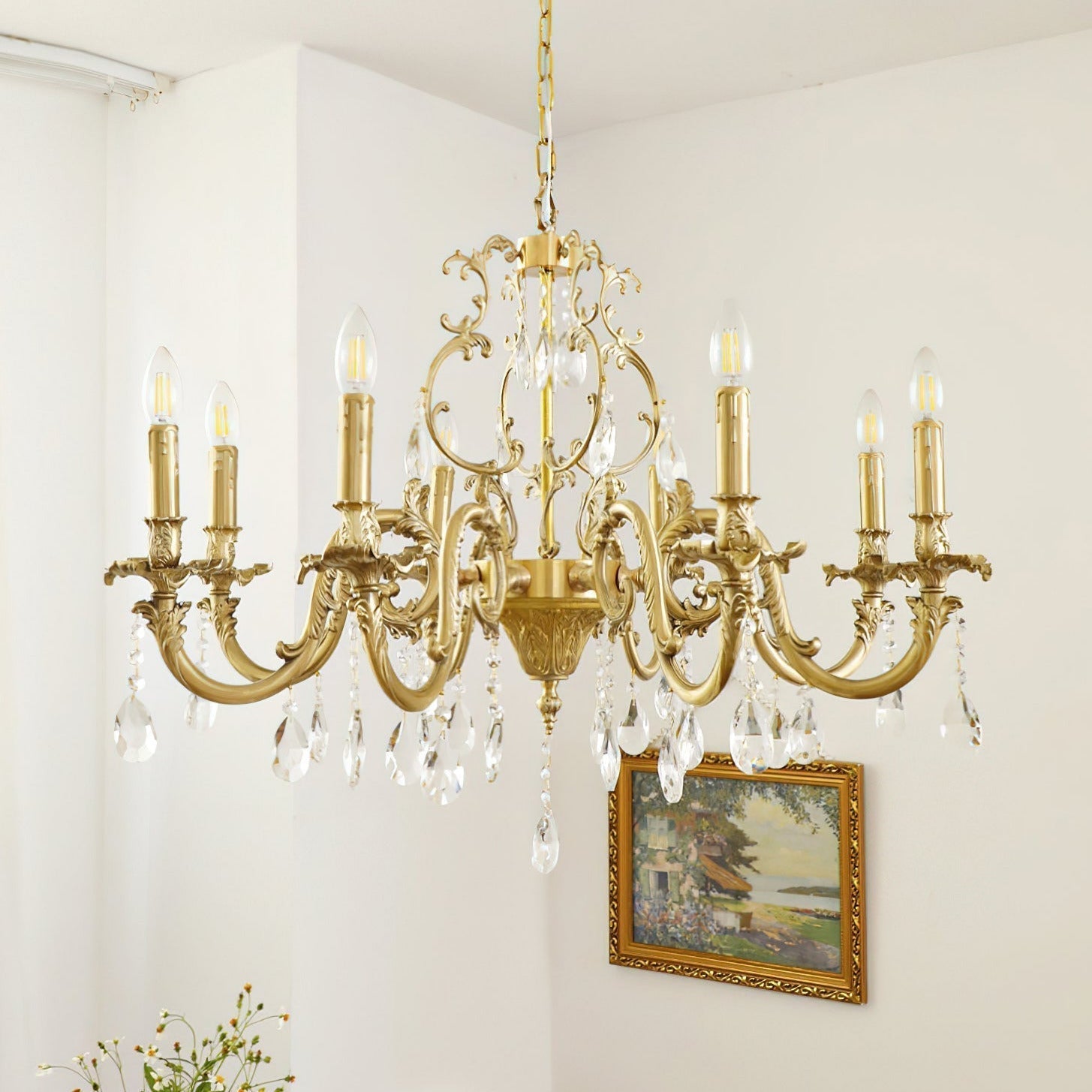 Felix Chandeliers Luxurious Crystal - Lamp Copper
