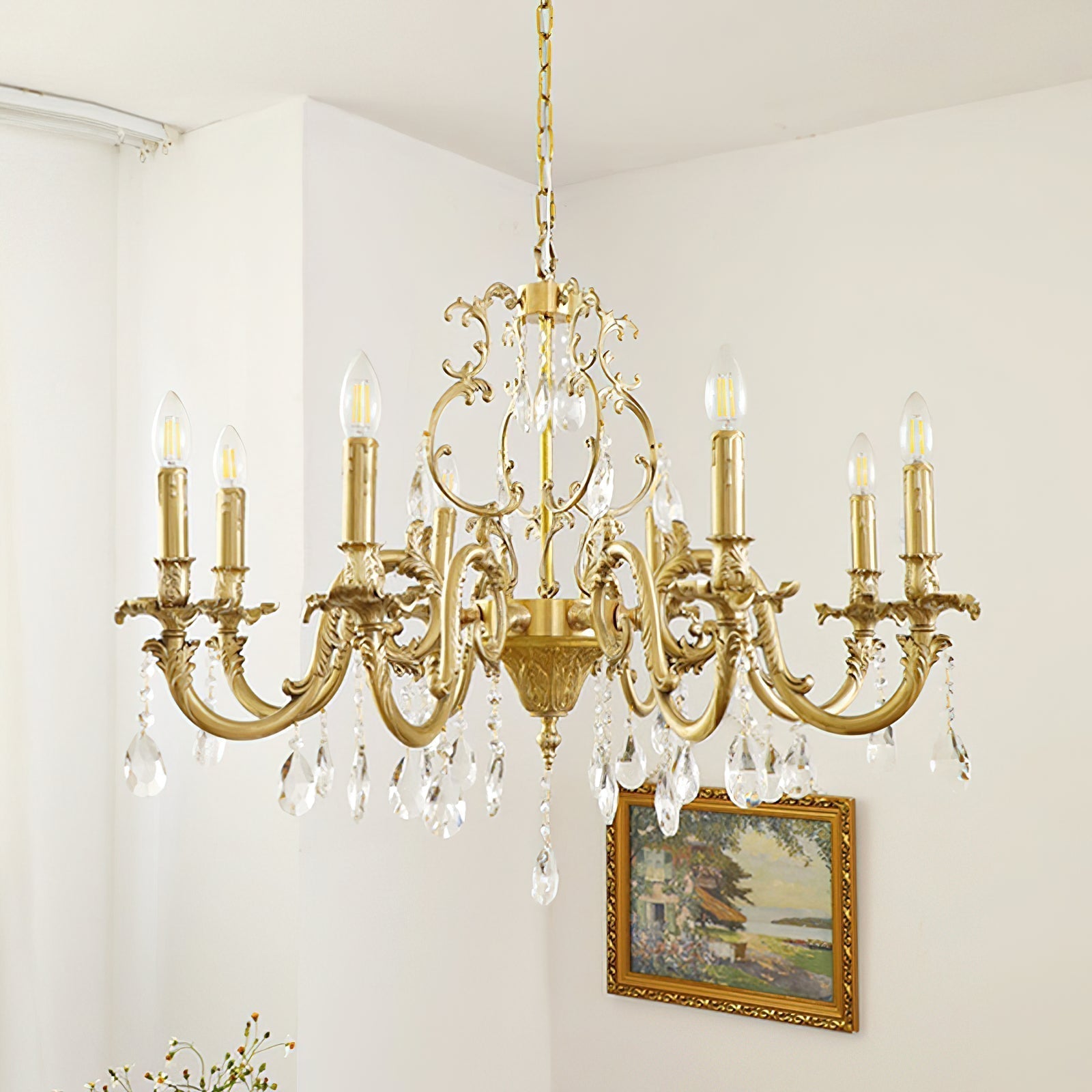Felix Chandeliers Luxurious Crystal - Lamp Copper