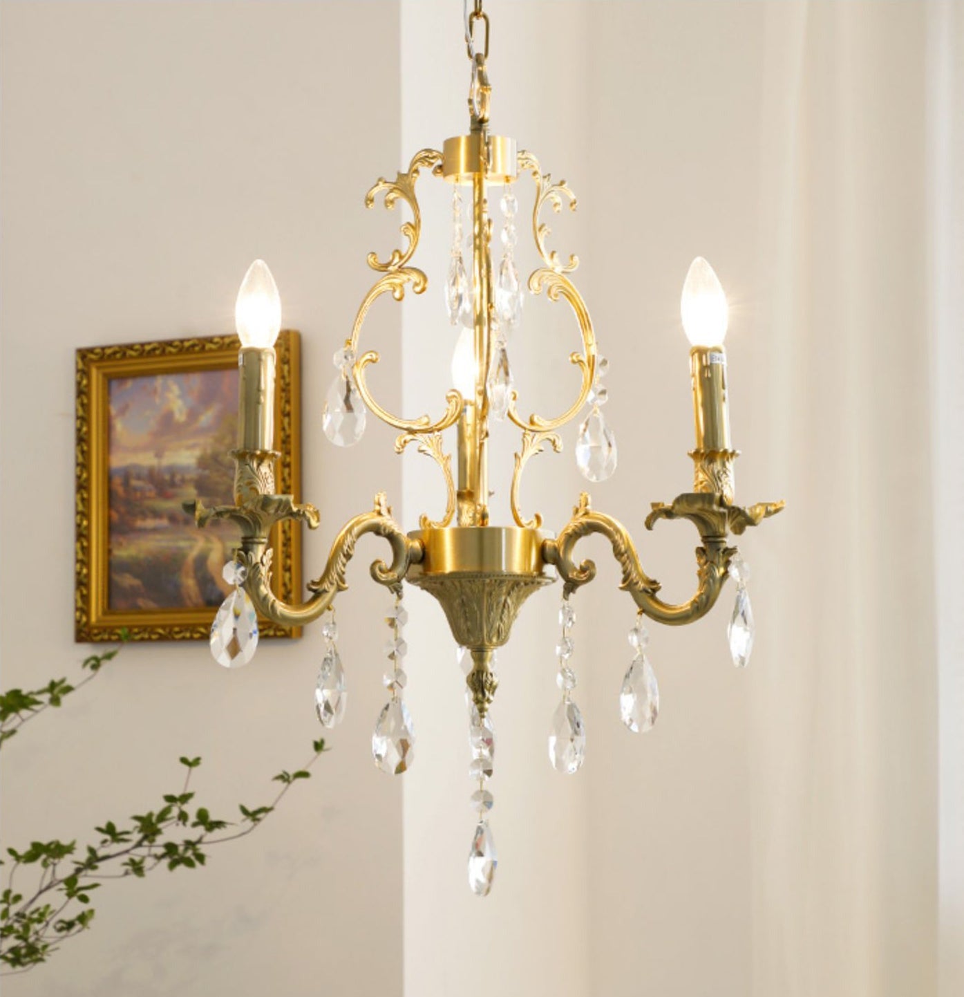 Felix Chandeliers Luxurious Crystal - Lamp Copper