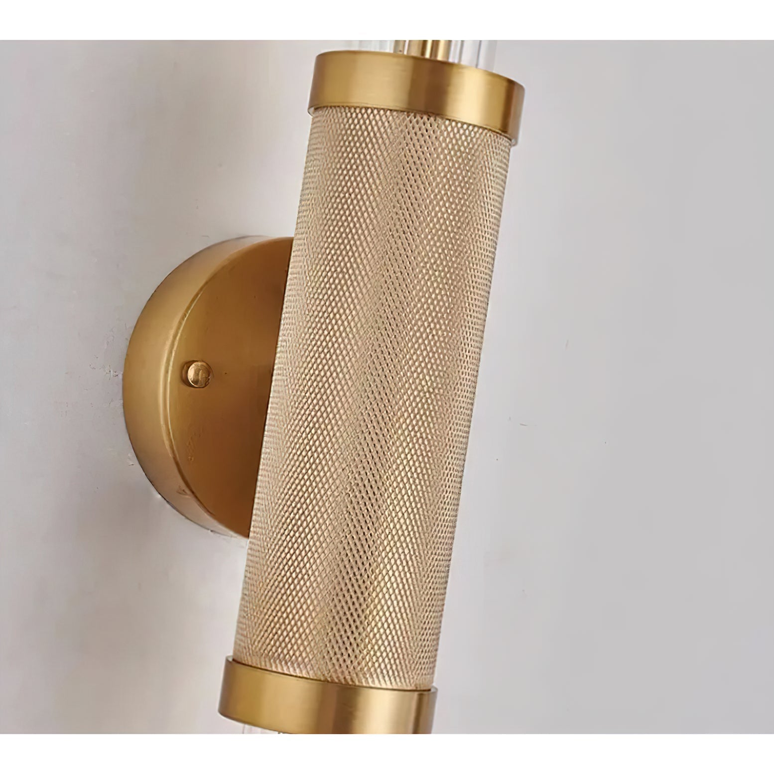 Avaros Modern Minimalist Vanity Metal Glass Wall Lamp - Lamp Copper