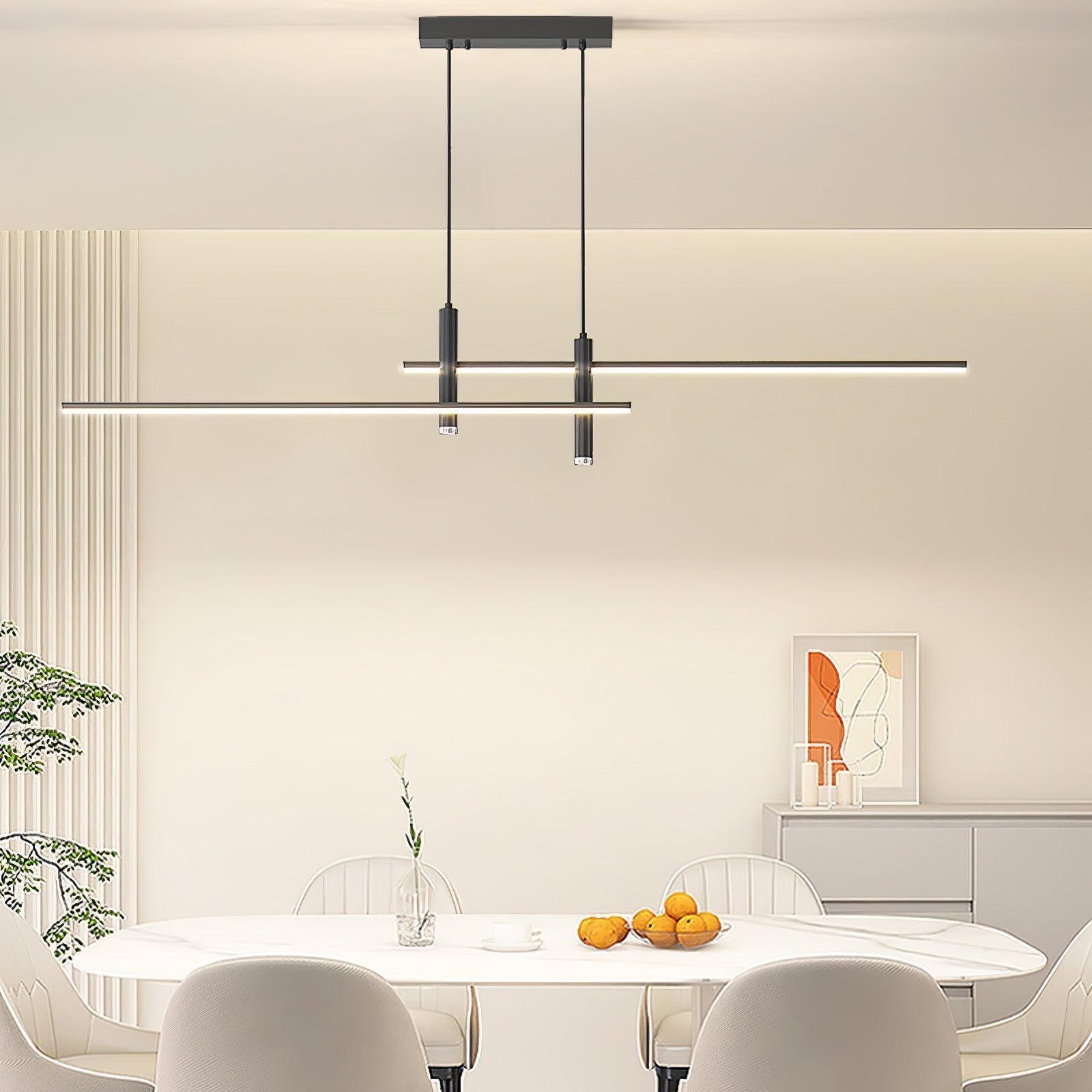Prym Pendant Light Modern Linear Dining Room - Lamp Copper
