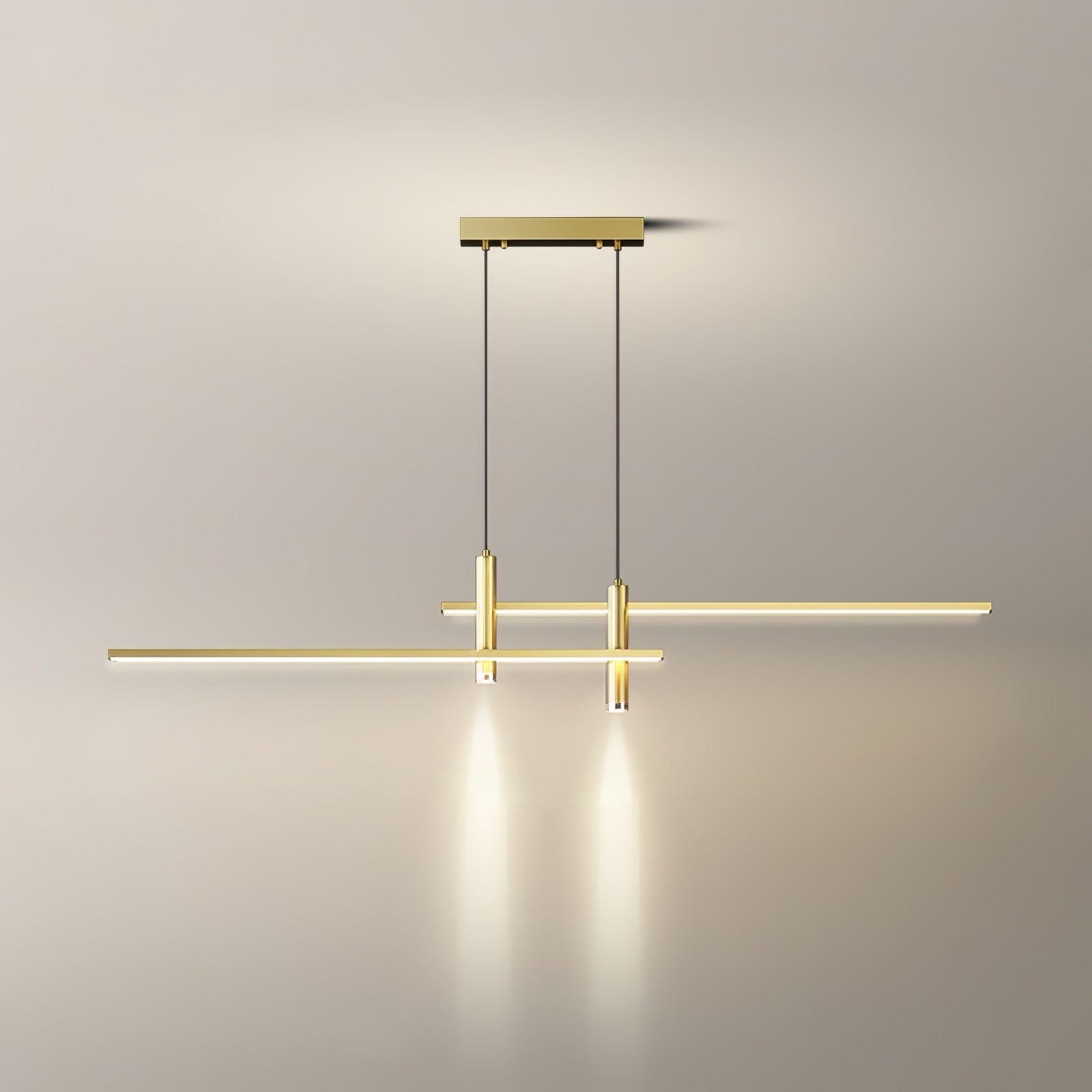 Prym Pendant Light Modern Linear Dining Room - Lamp Copper