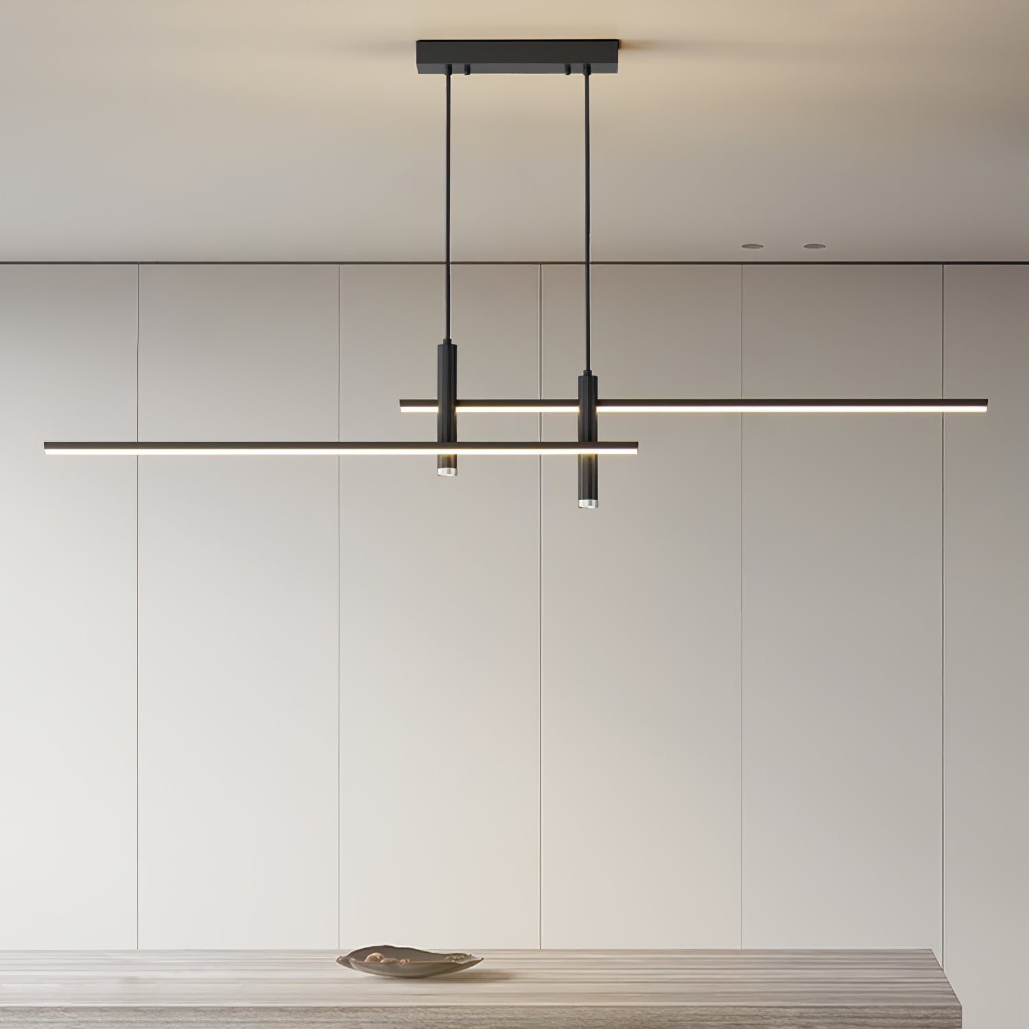 Prym Pendant Light Modern Linear Dining Room - Lamp Copper