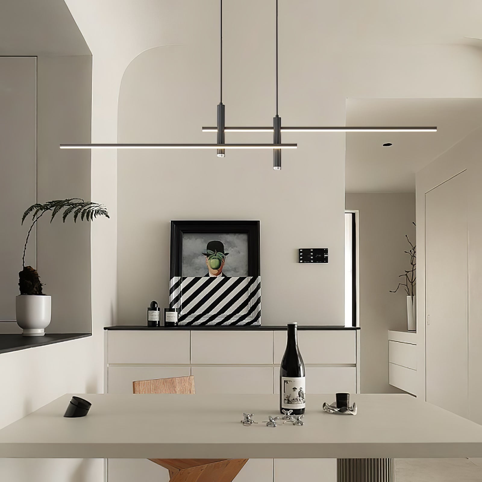 Prym Pendant Light Modern Linear Dining Room - Lamp Copper